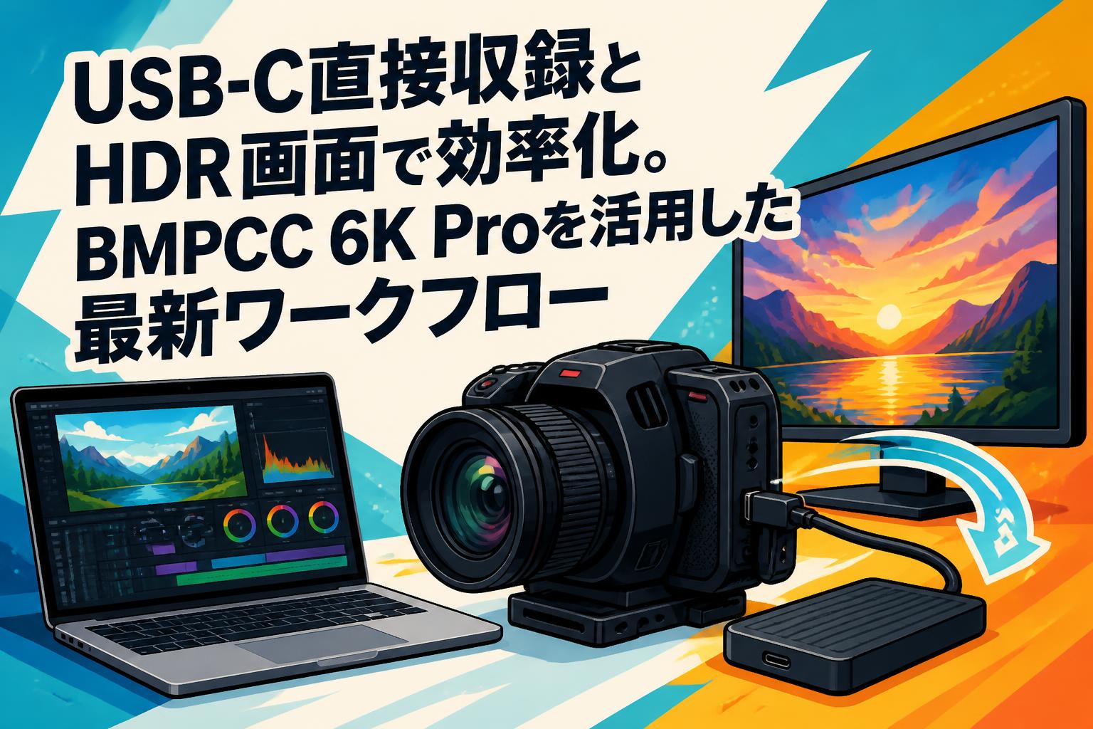 USB-C直接収録とHDR画面で効率化。BMPCC 6K Proを活用した最新ワークフロー