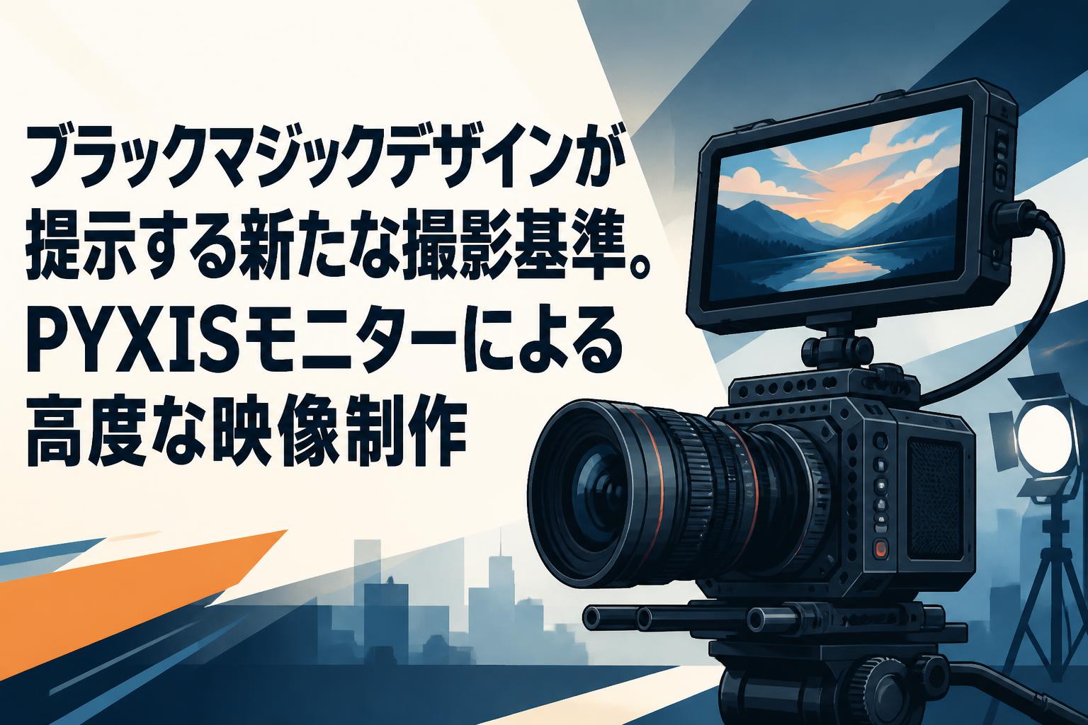 ブラックマジックデザインが提示する新たな撮影基準。PYXISモニターによる高度な映像制作