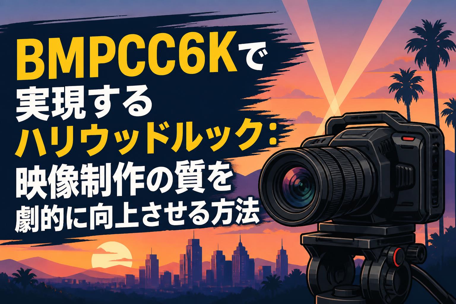 BMPCC6Kで実現するハリウッドルック：映像制作の質を劇的に向上させる方法