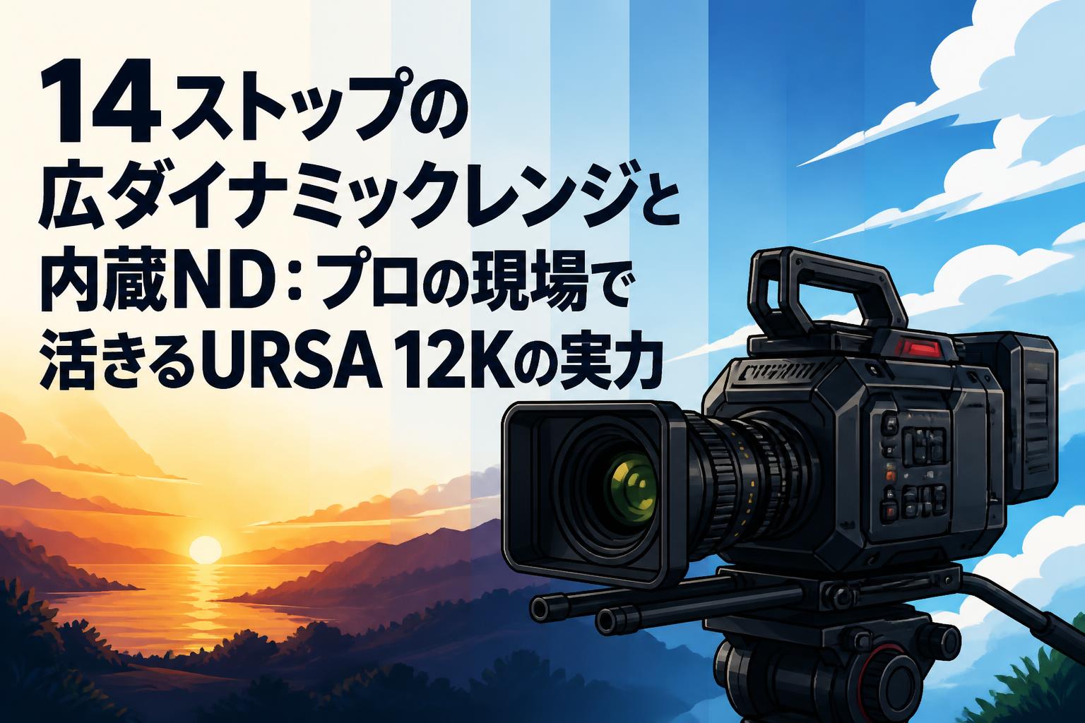 14ストップの広ダイナミックレンジと内蔵ND：プロの現場で活きるURSA 12Kの実力