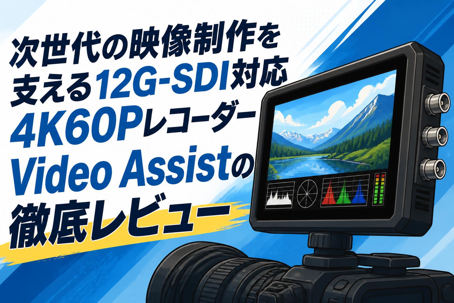 次世代の映像制作を支える12G-SDI対応4K60PレコーダーVideo Assistの徹底レビュー
