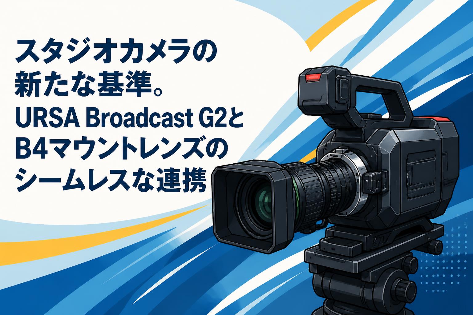 スタジオカメラの新たな基準。URSA Broadcast G2とB4マウントレンズのシームレスな連携