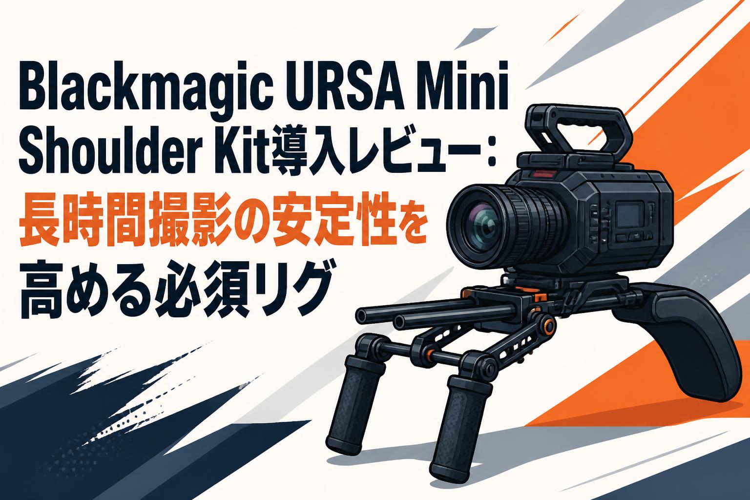 Blackmagic URSA Mini Shoulder Kit導入レビュー：長時間撮影の安定性を高める必須リグ