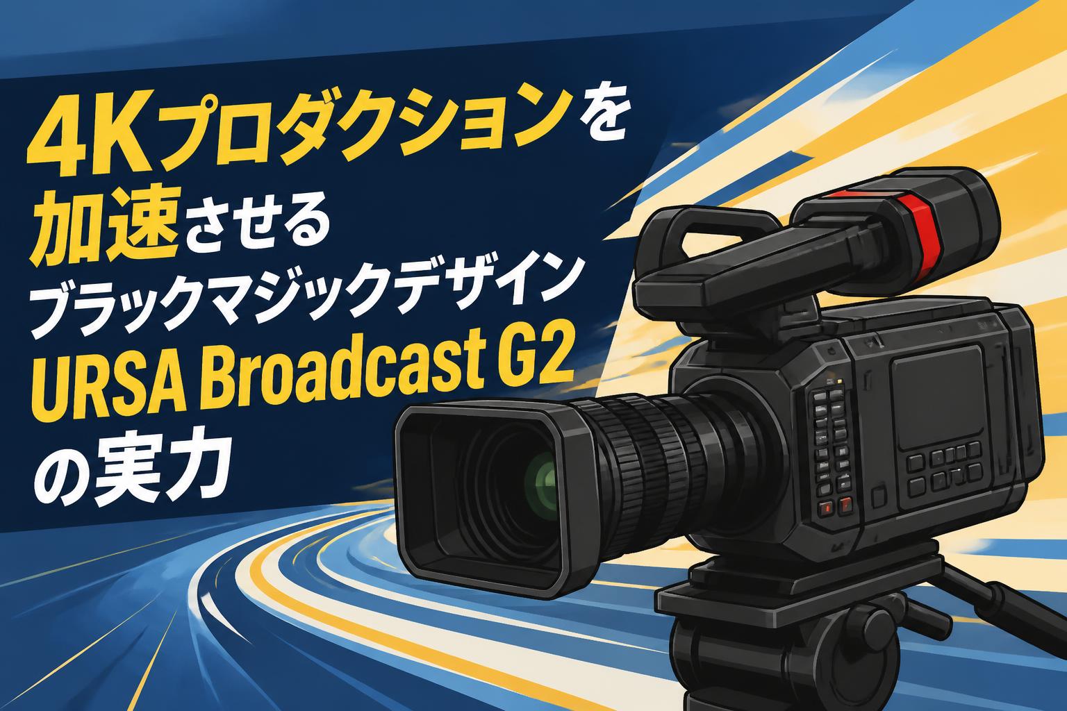 4Kプロダクションを加速させるブラックマジックデザインURSA Broadcast G2の実力