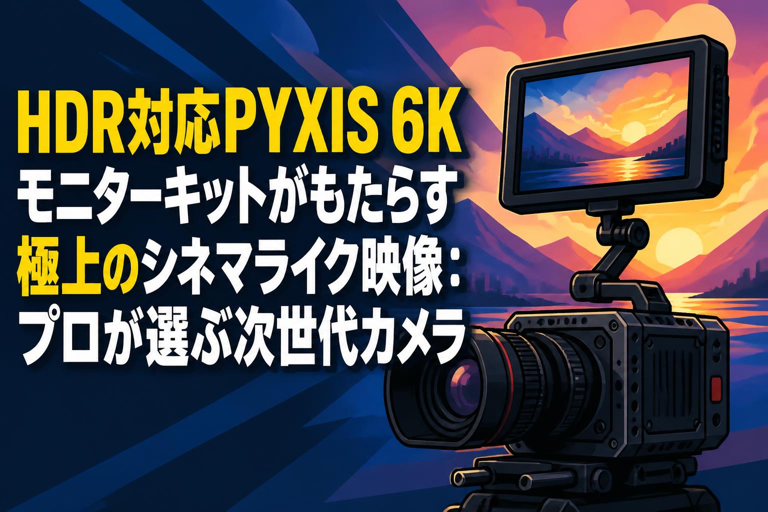 HDR対応PYXIS 6Kモニターキットがもたらす極上のシネマライク映像：プロが選ぶ次世代カメラ