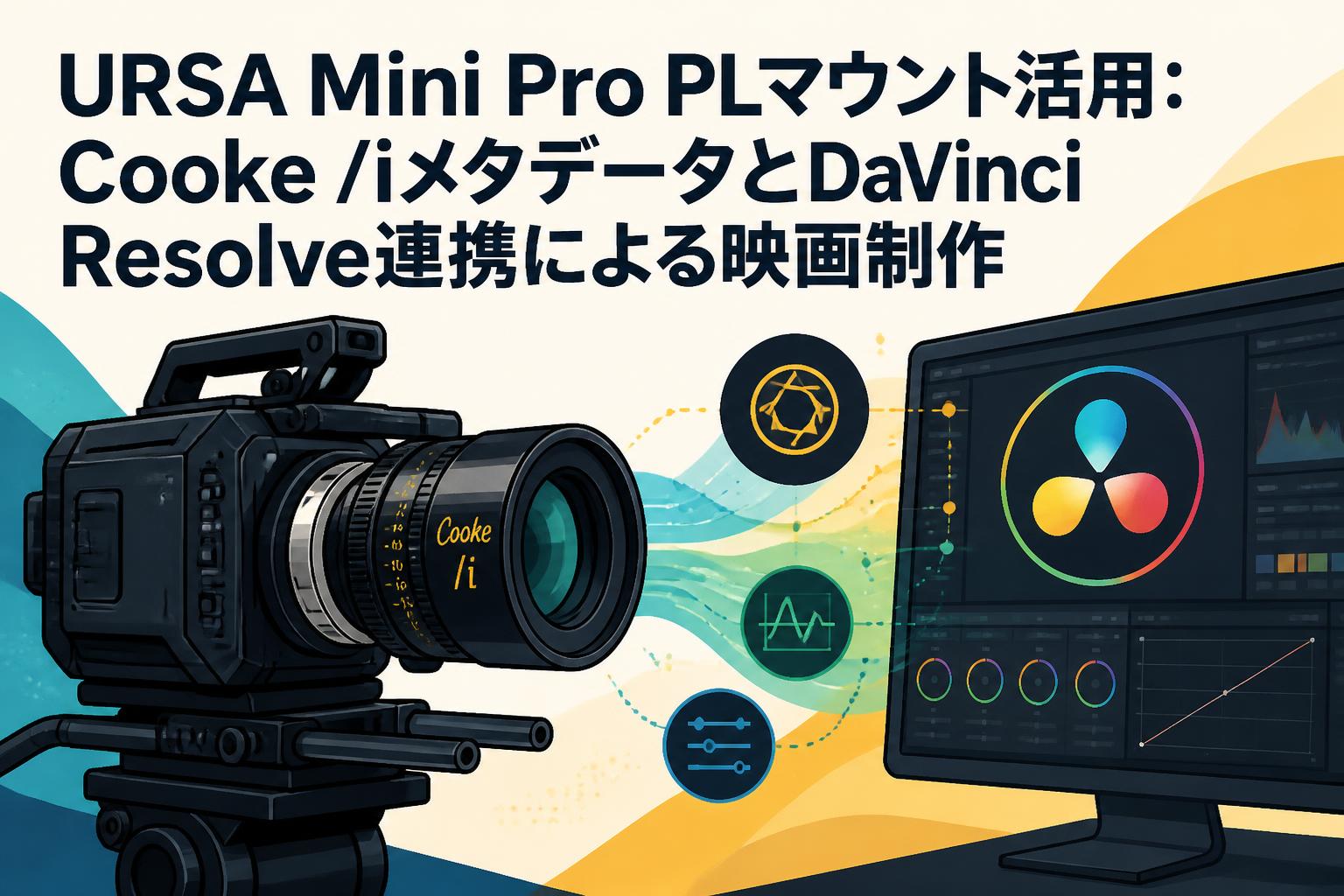 URSA Mini Pro PLマウント活用：Cooke /iメタデータとDaVinci Resolve連携による映画制作
