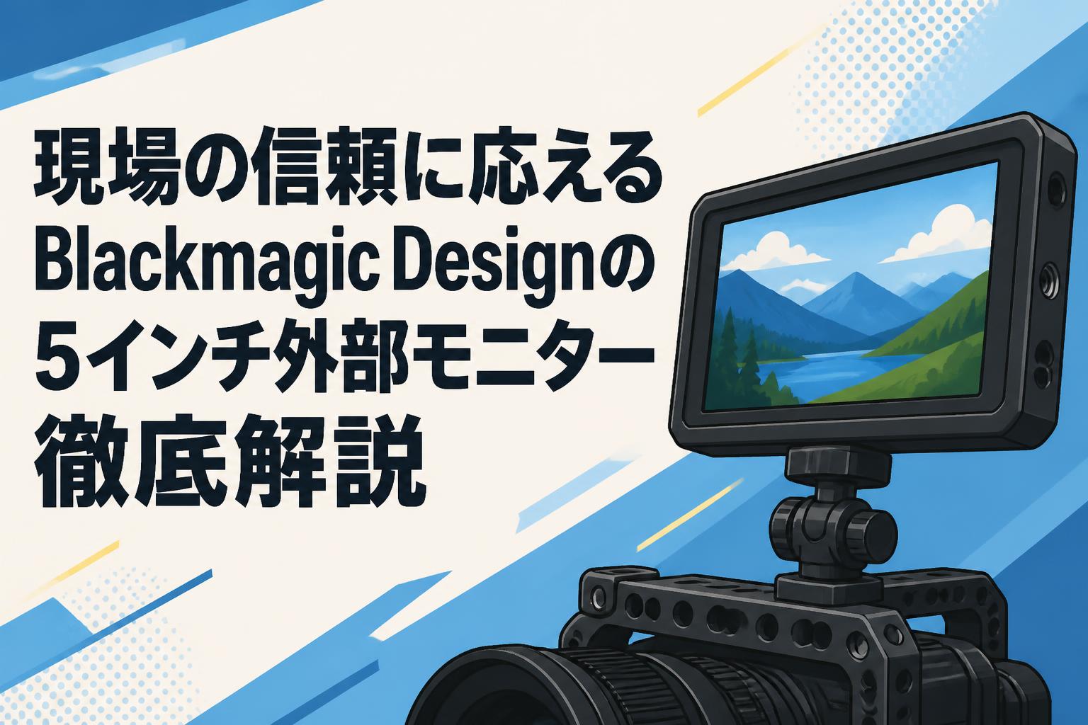 現場の信頼に応えるBlackmagic Designの5インチ外部モニター徹底解説