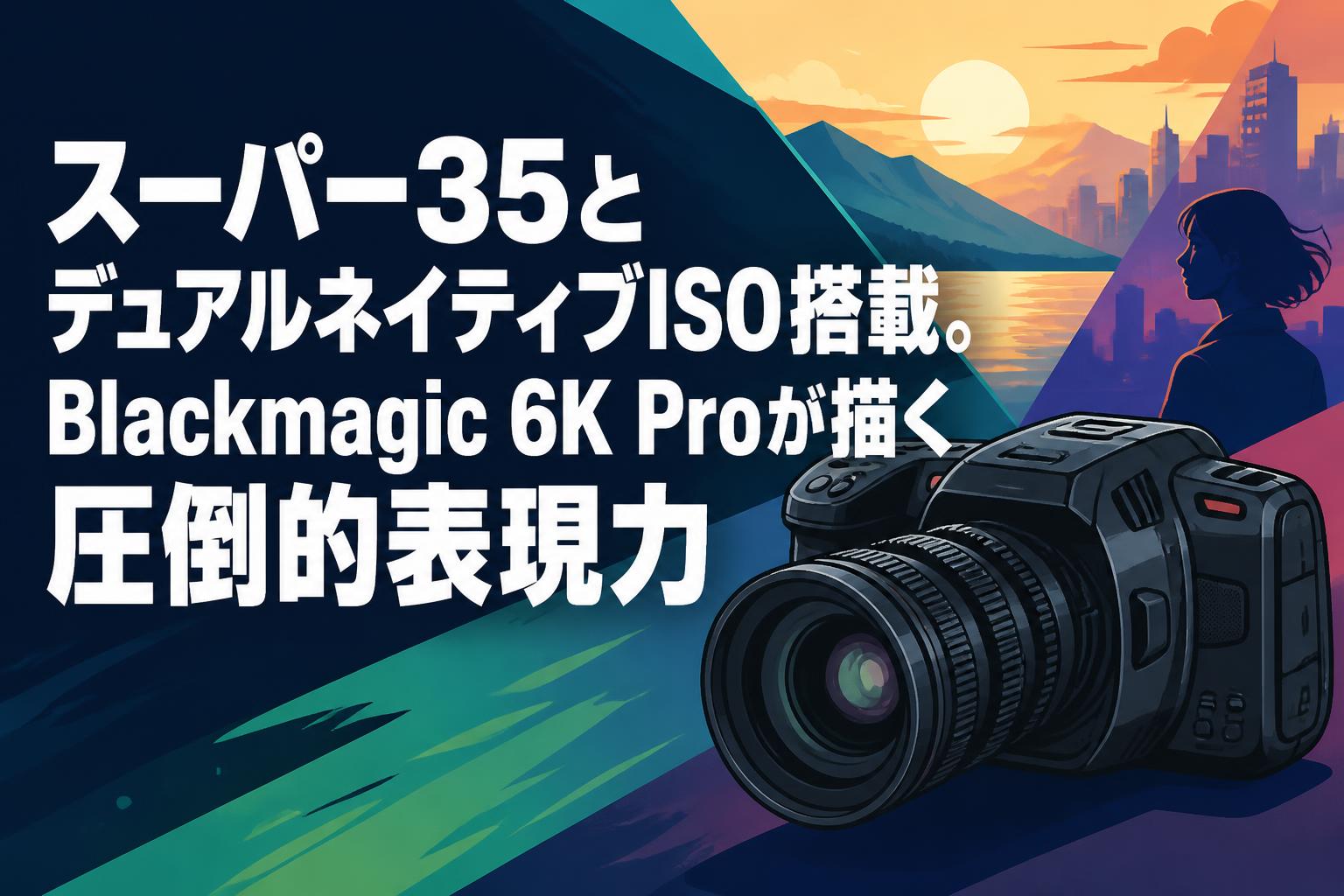スーパー35とデュアルネイティブISO搭載。Blackmagic 6K Proが描く圧倒的表現力