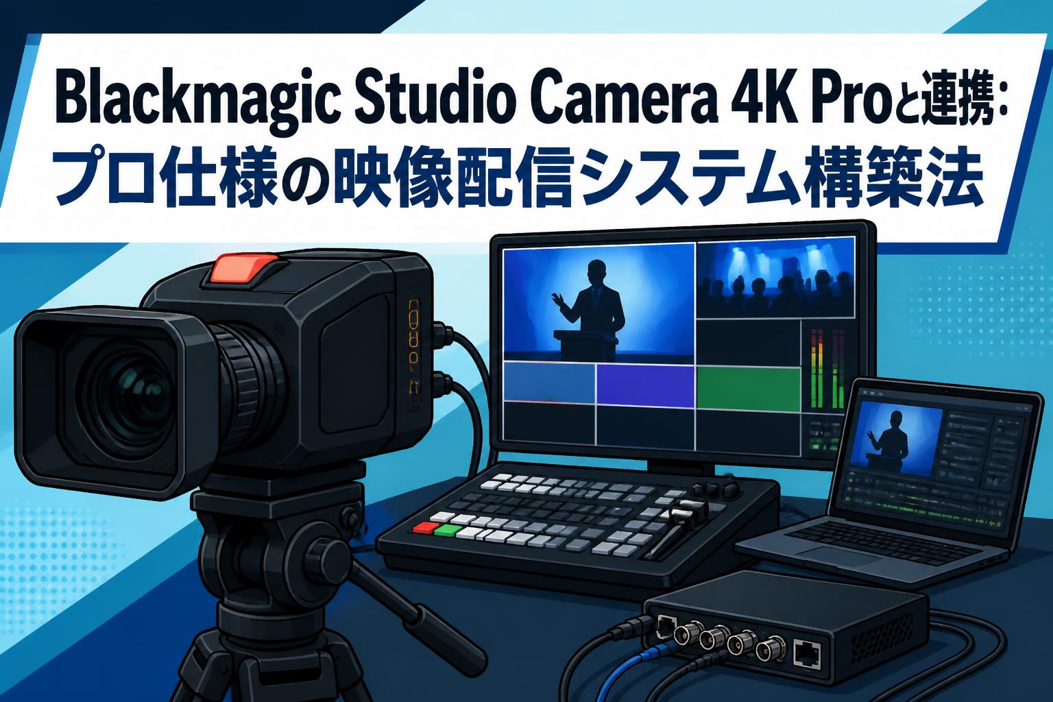 Blackmagic Studio Camera 4K Proと連携：プロ仕様の映像配信システム構築法