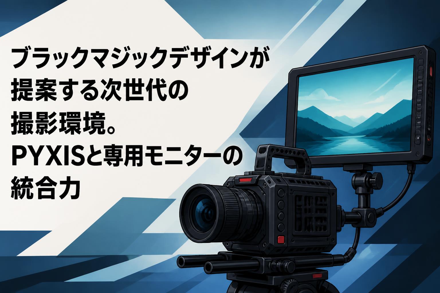ブラックマジックデザインが提案する次世代の撮影環境。PYXISと専用モニターの統合力