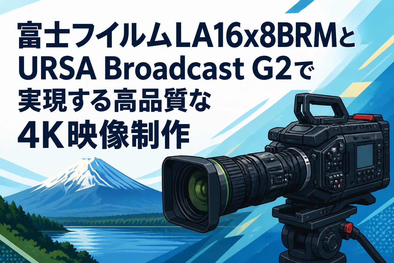 富士フイルムLA16x8BRMとURSA Broadcast G2で実現する高品質な4K映像制作