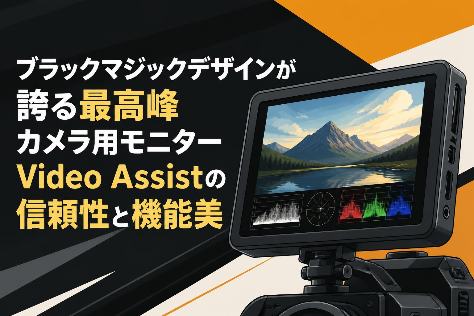 ブラックマジックデザインが誇る最高峰カメラ用モニターVideo Assistの信頼性と機能美
