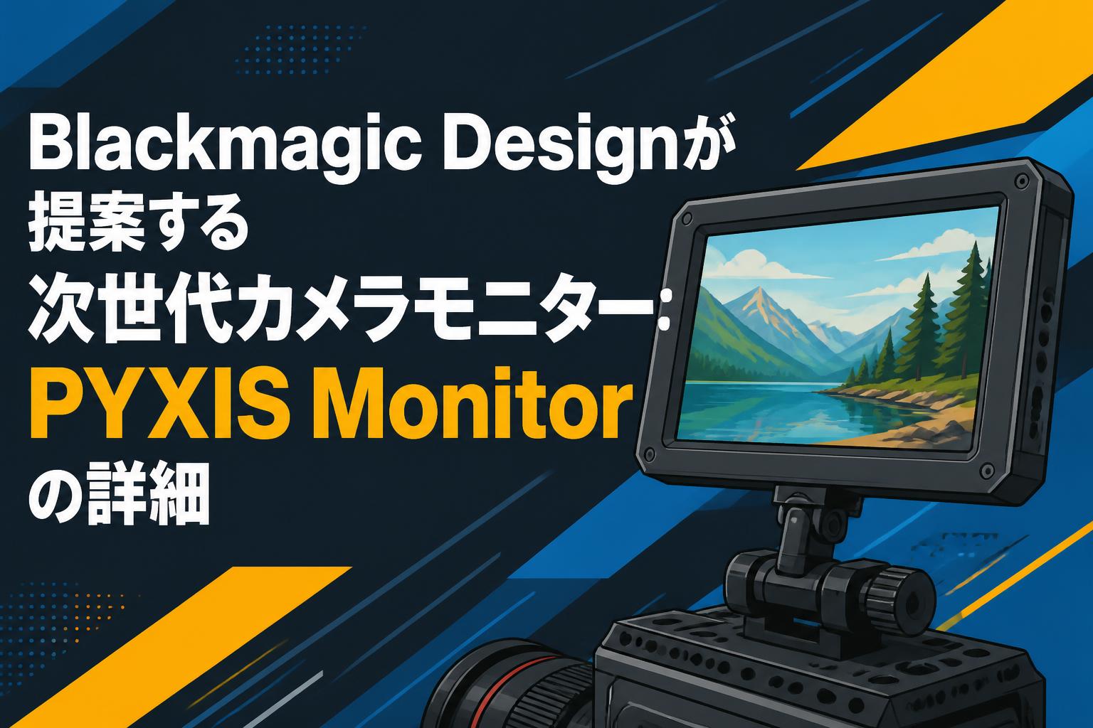 Blackmagic Designが提案する次世代カメラモニター：PYXIS Monitorの詳細