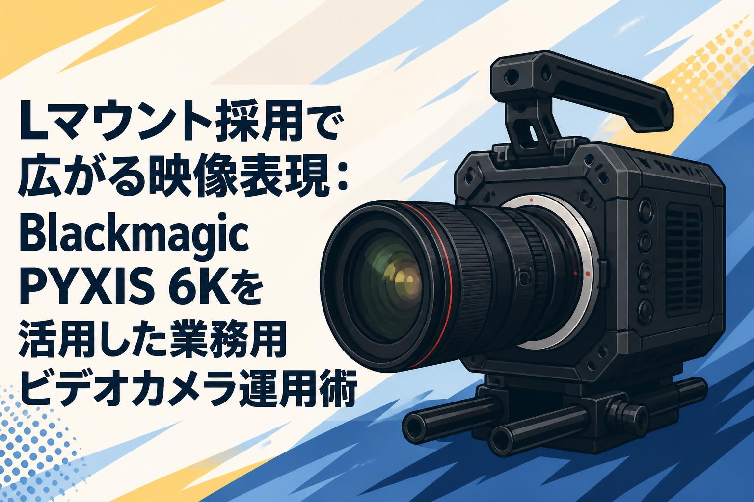 Lマウント採用で広がる映像表現：Blackmagic PYXIS 6Kを活用した業務用ビデオカメラ運用術