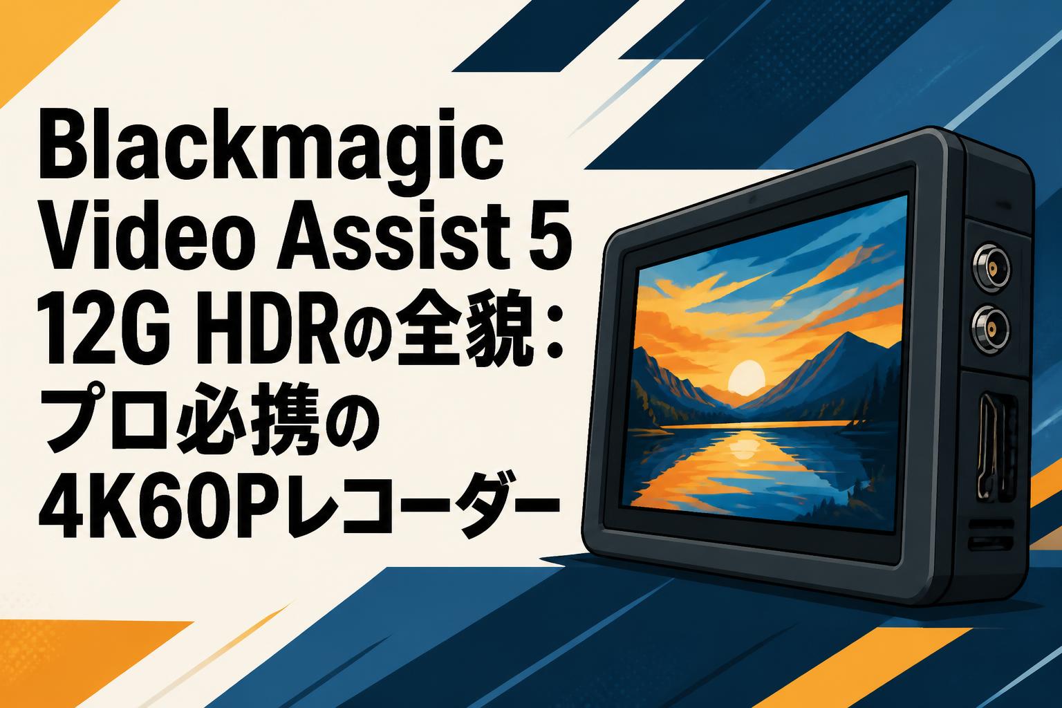 Blackmagic Video Assist 5 12G HDRの全貌：プロ必携の4K60Pレコーダー