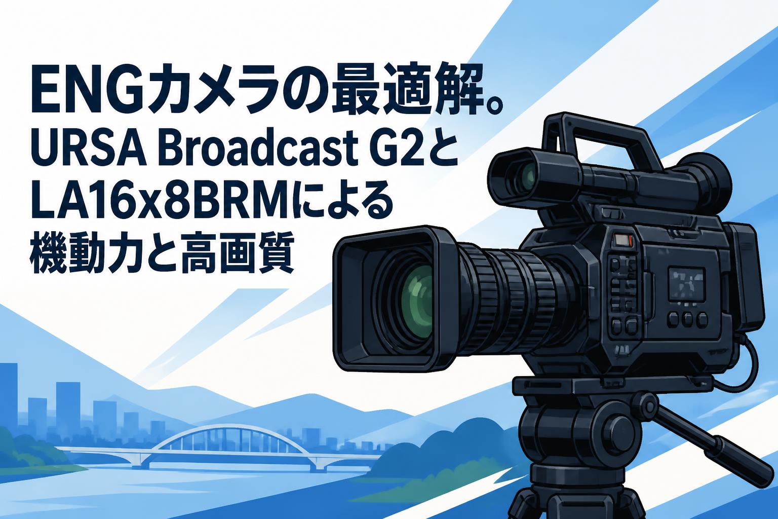 ENGカメラの最適解。URSA Broadcast G2とLA16x8BRMによる機動力と高画質