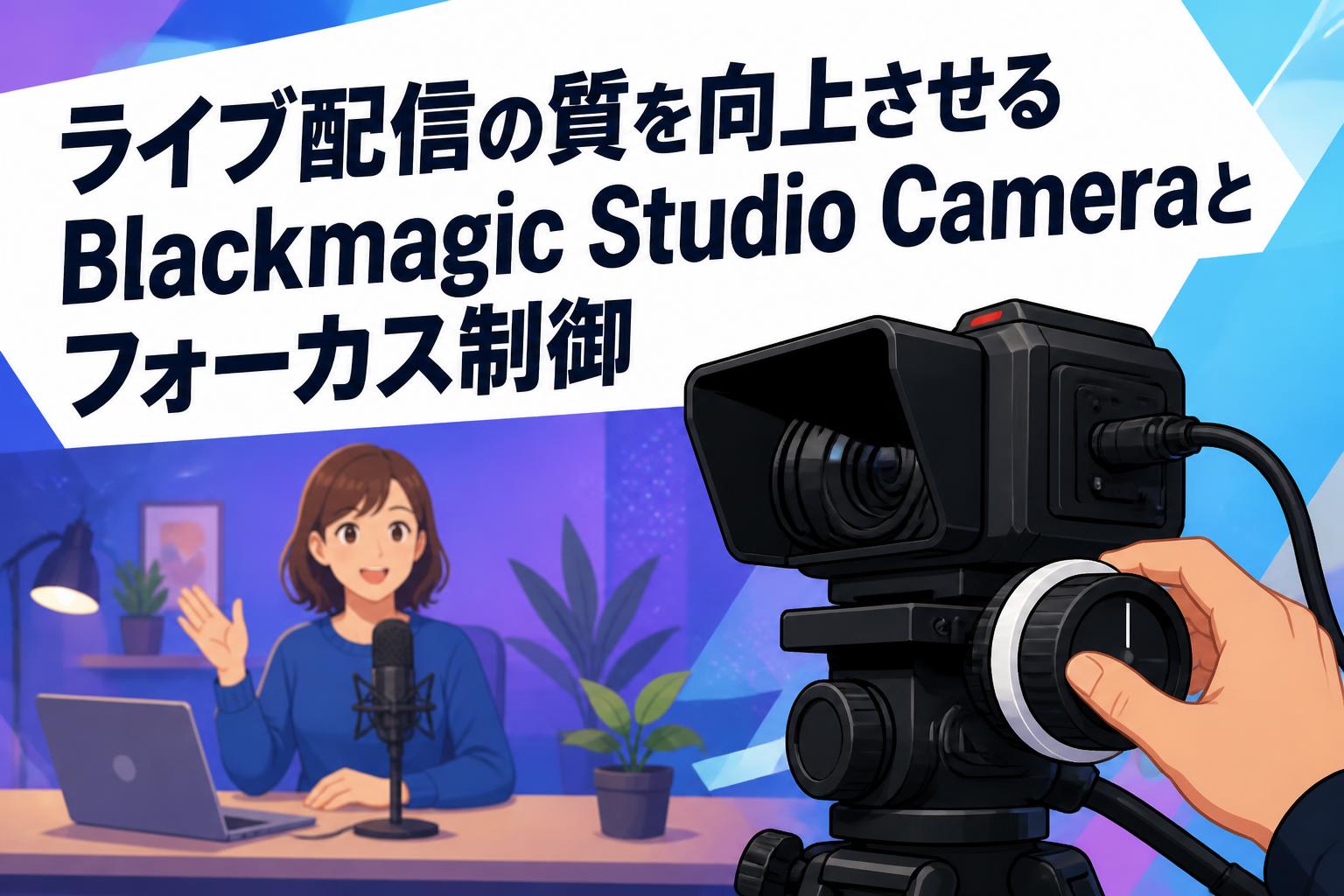 ライブ配信の質を向上させるBlackmagic Studio Cameraとフォーカス制御