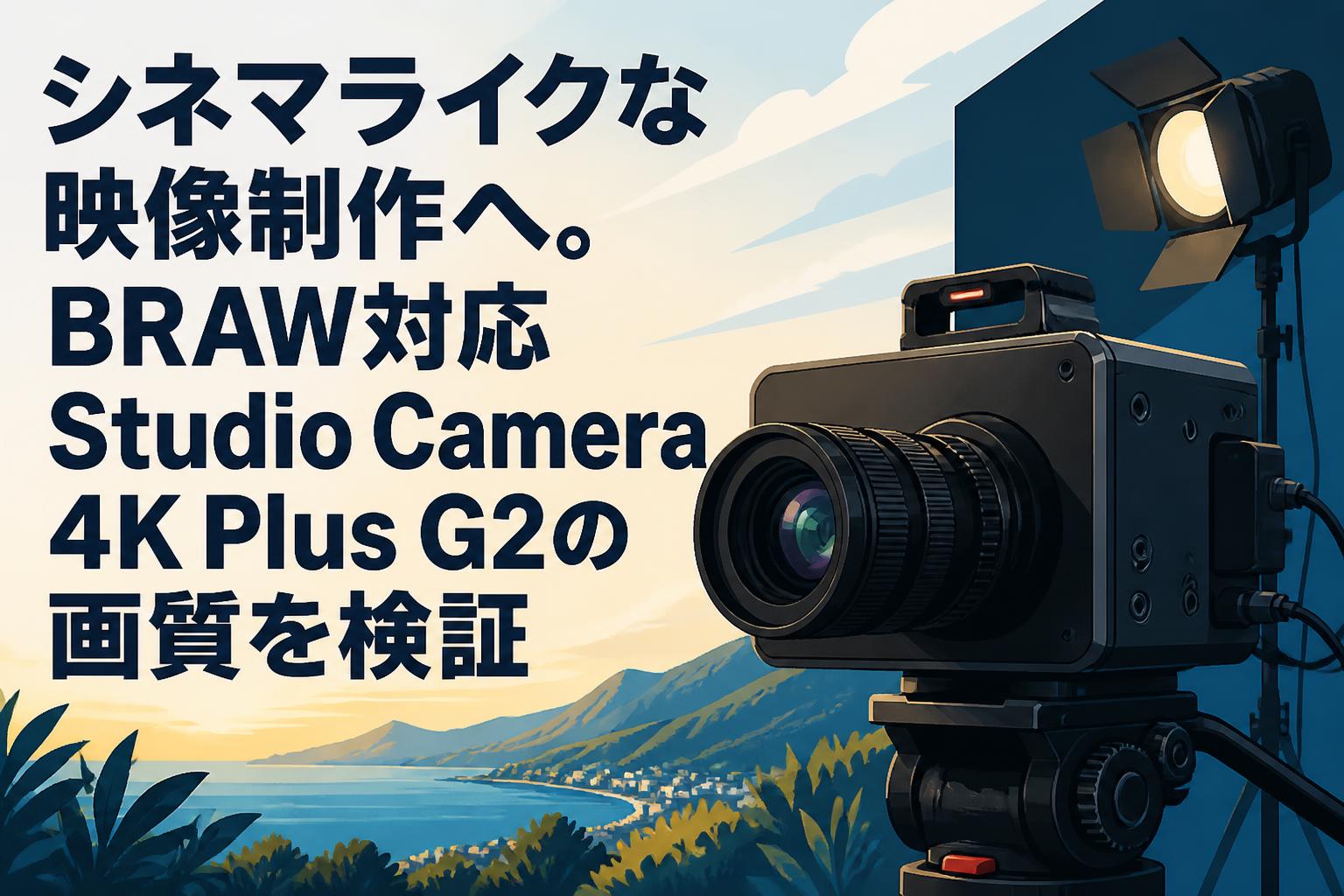 シネマライクな映像制作へ。BRAW対応Studio Camera 4K Plus G2の画質を検証