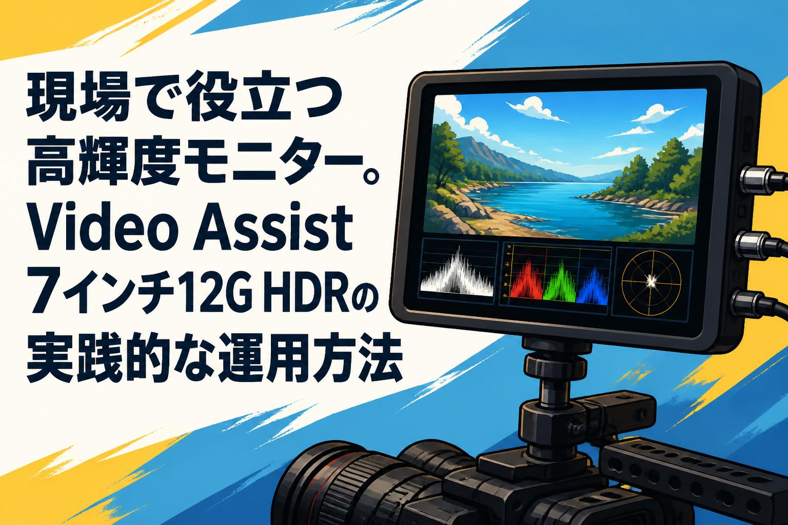 現場で役立つ高輝度モニター。Video Assist 7インチ12G HDRの実践的な運用方法