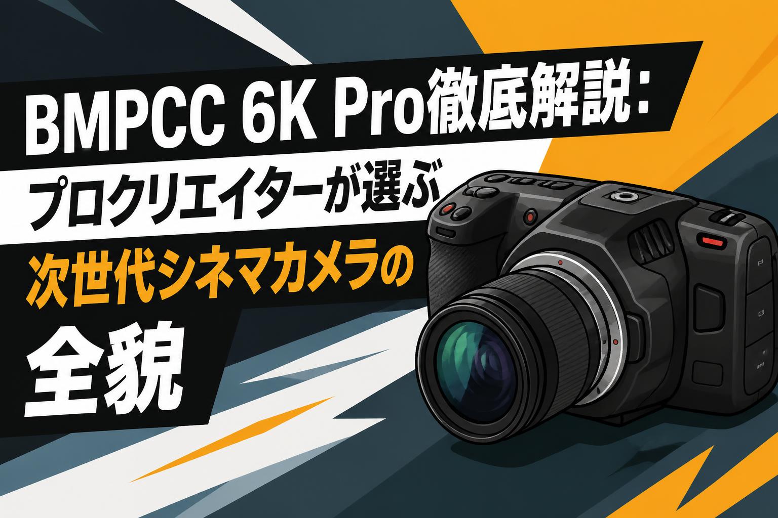 BMPCC 6K Pro徹底解説：プロクリエイターが選ぶ次世代シネマカメラの全貌
