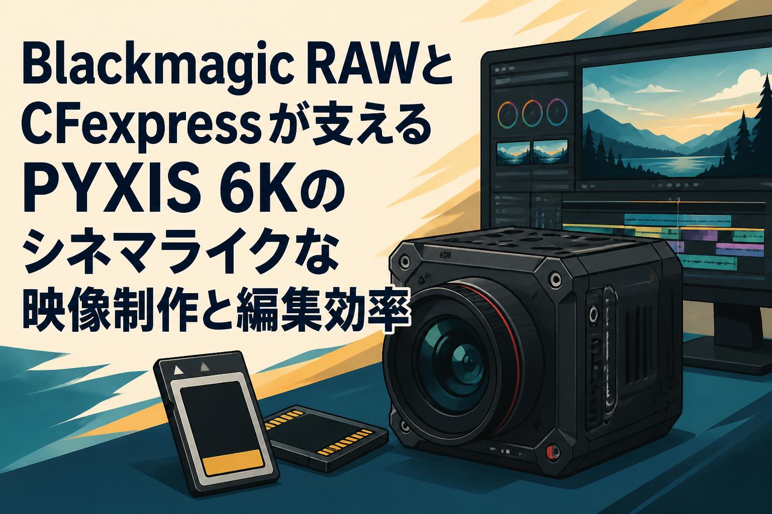 Blackmagic RAWとCFexpressが支えるPYXIS 6Kのシネマライクな映像制作と編集効率