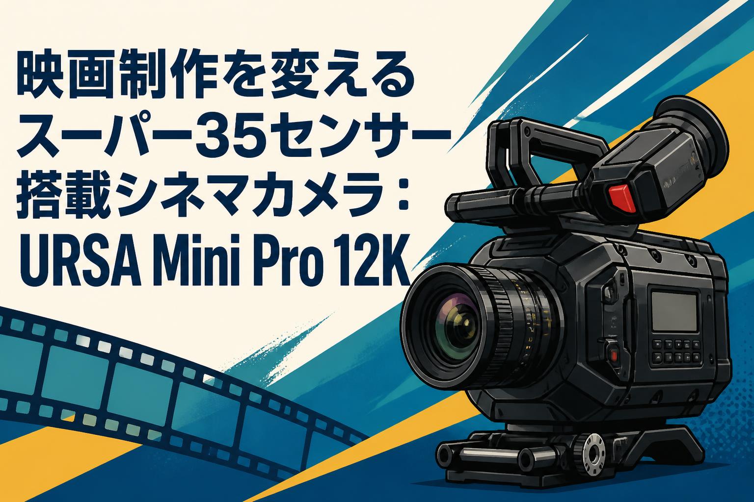 映画制作を変えるスーパー35センサー搭載シネマカメラ：URSA Mini Pro 12K