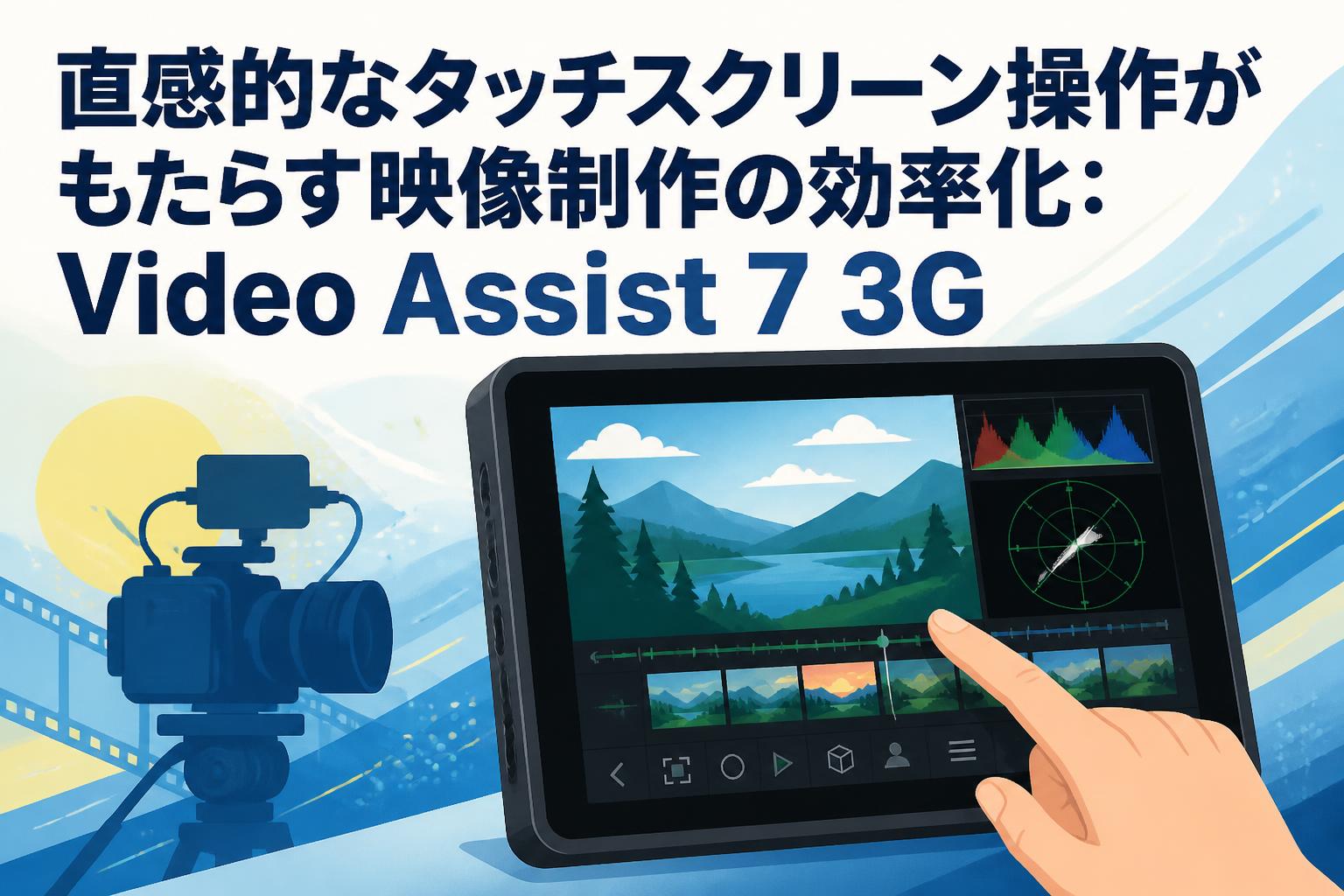 直感的なタッチスクリーン操作がもたらす映像制作の効率化：Video Assist 7 3G