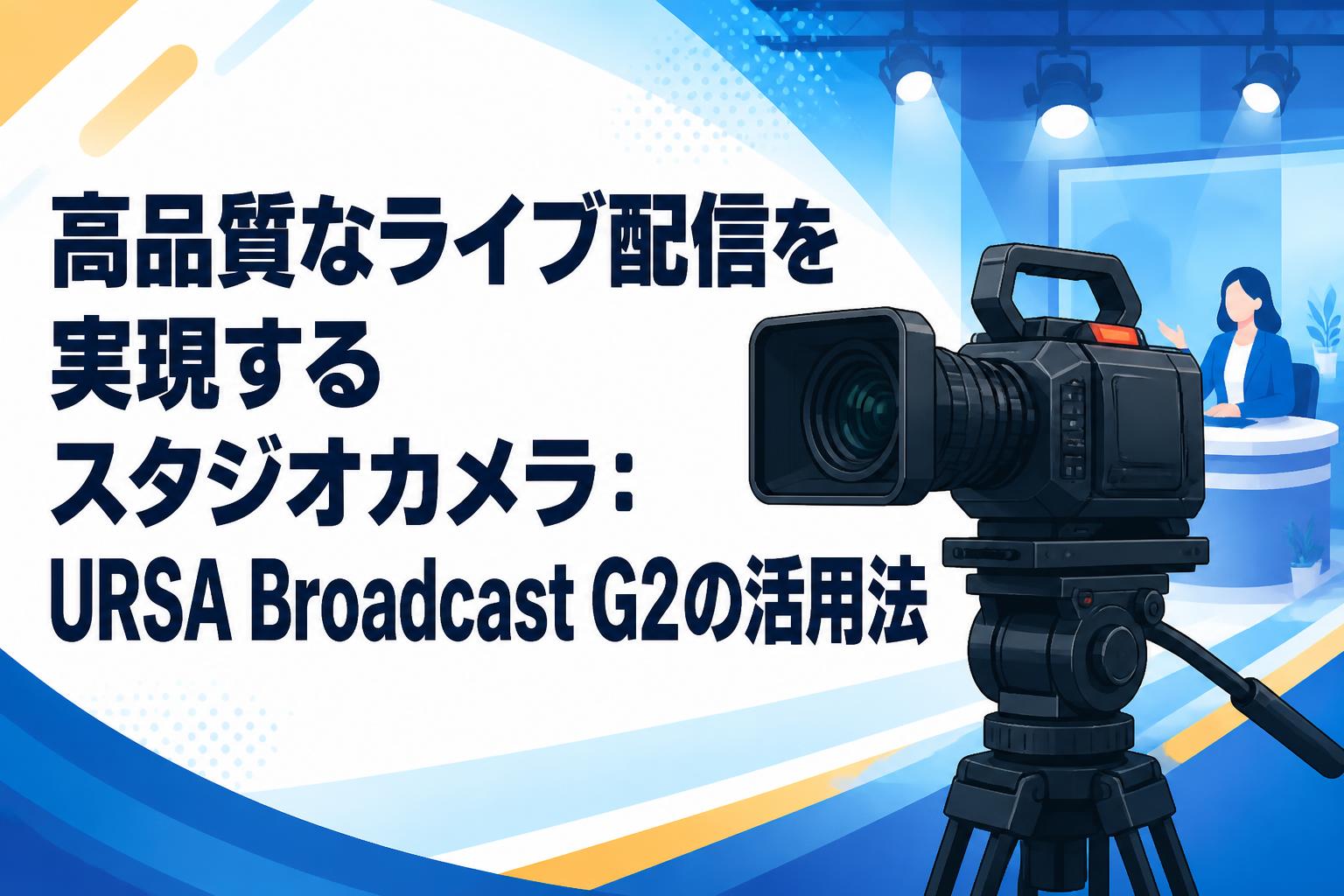高品質なライブ配信を実現するスタジオカメラ：URSA Broadcast G2の活用法