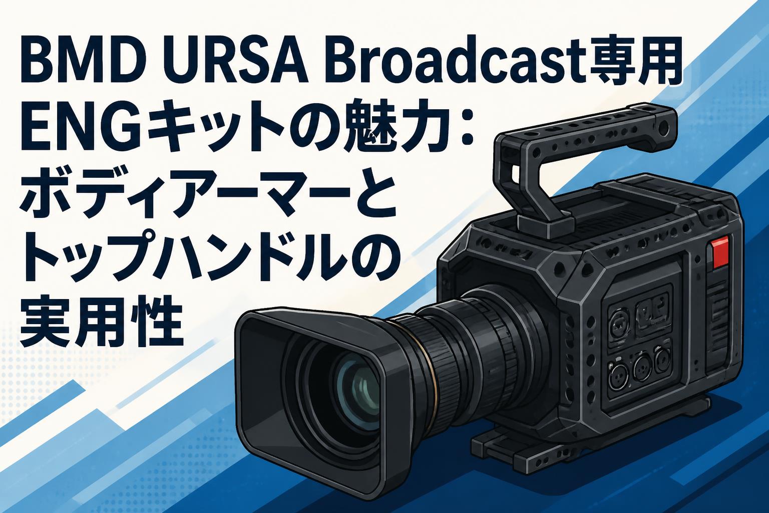 BMD URSA Broadcast専用ENGキットの魅力：ボディアーマーとトップハンドルの実用性