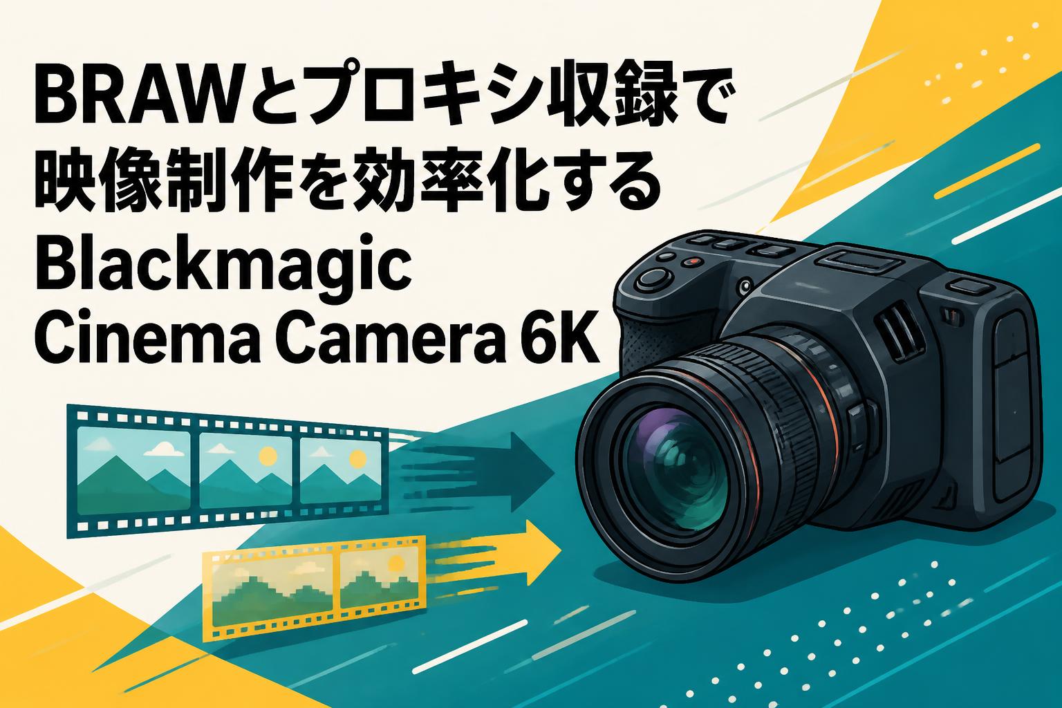 BRAWとプロキシ収録で映像制作を効率化するBlackmagic Cinema Camera 6K
