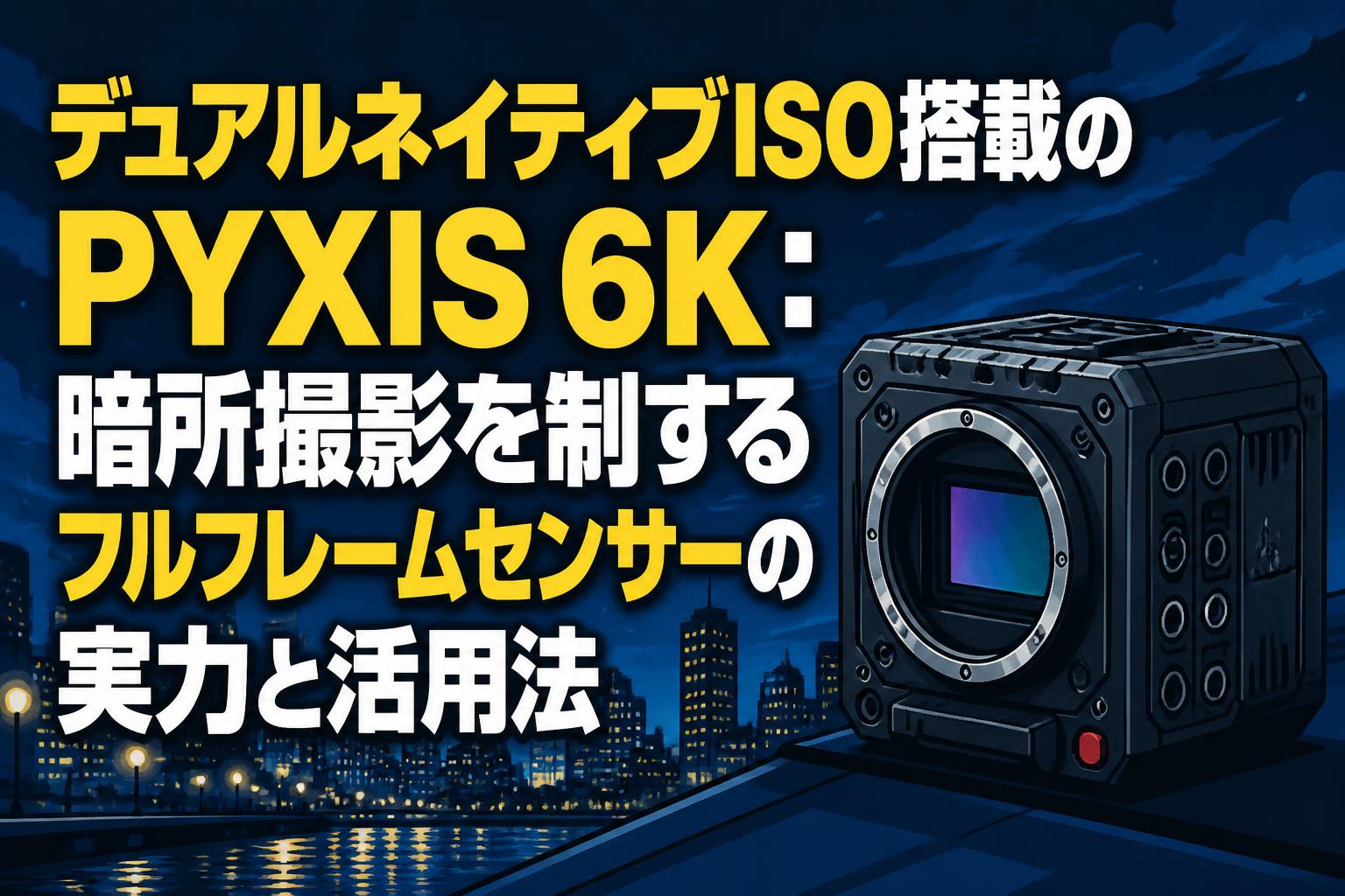 デュアルネイティブISO搭載のPYXIS 6K：暗所撮影を制するフルフレームセンサーの実力と活用法