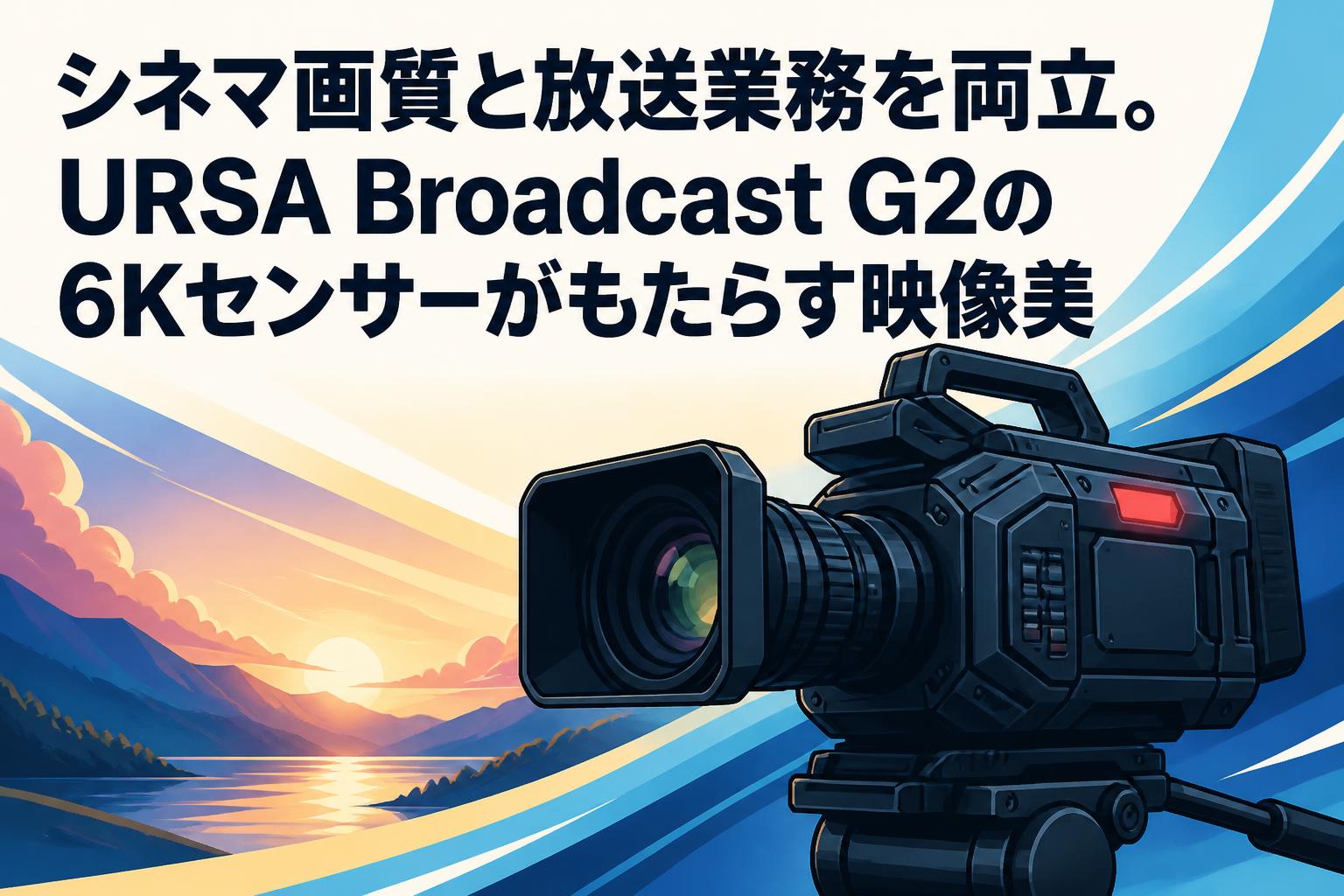 シネマ画質と放送業務を両立。URSA Broadcast G2の6Kセンサーがもたらす映像美