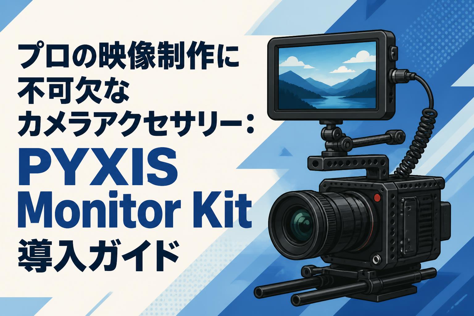 プロの映像制作に不可欠なカメラアクセサリー：PYXIS Monitor Kit導入ガイド