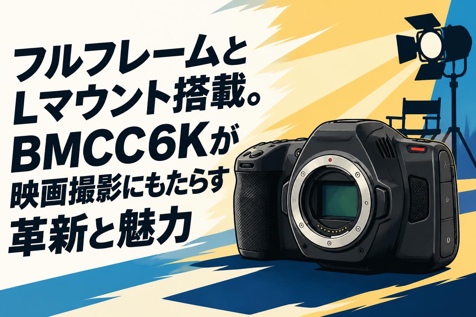 フルフレームとLマウント搭載。BMCC6Kが映画撮影にもたらす革新と魅力