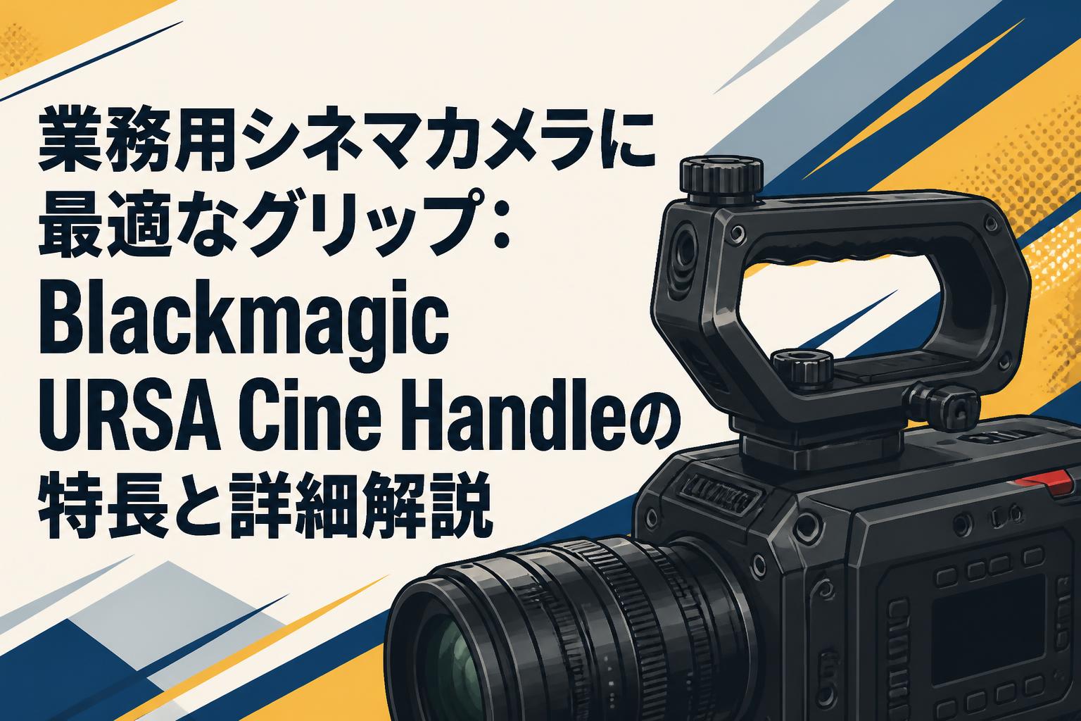業務用シネマカメラに最適なグリップ：Blackmagic URSA Cine Handleの特長と詳細解説