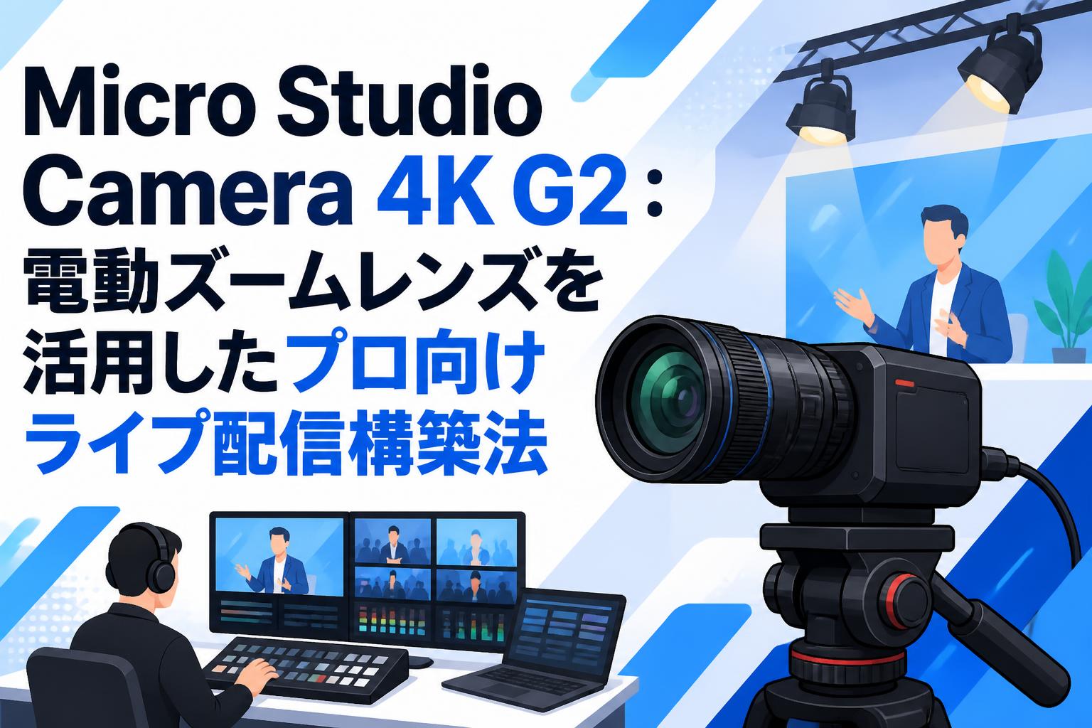 Micro Studio Camera 4K G2：電動ズームレンズを活用したプロ向けライブ配信構築法