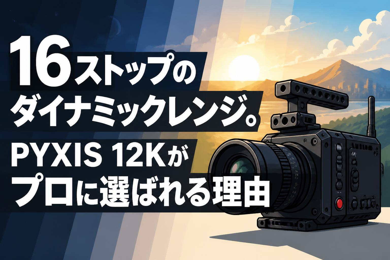 16ストップのダイナミックレンジ。PYXIS 12Kがプロに選ばれる理由