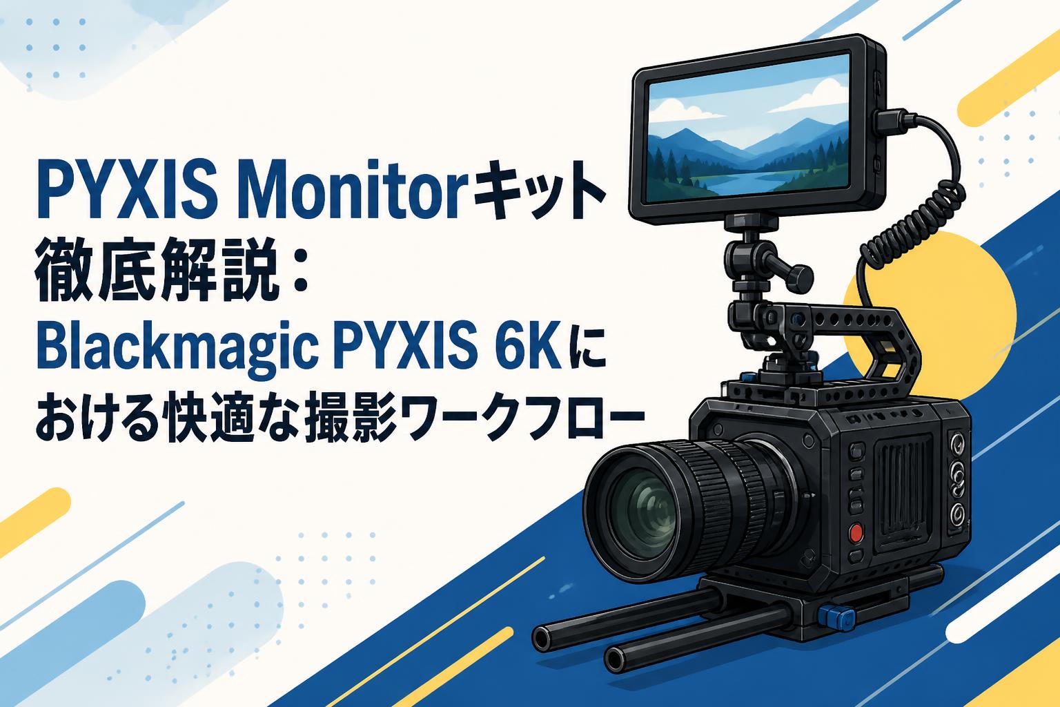 PYXIS Monitorキット徹底解説：Blackmagic PYXIS 6Kにおける快適な撮影ワークフロー