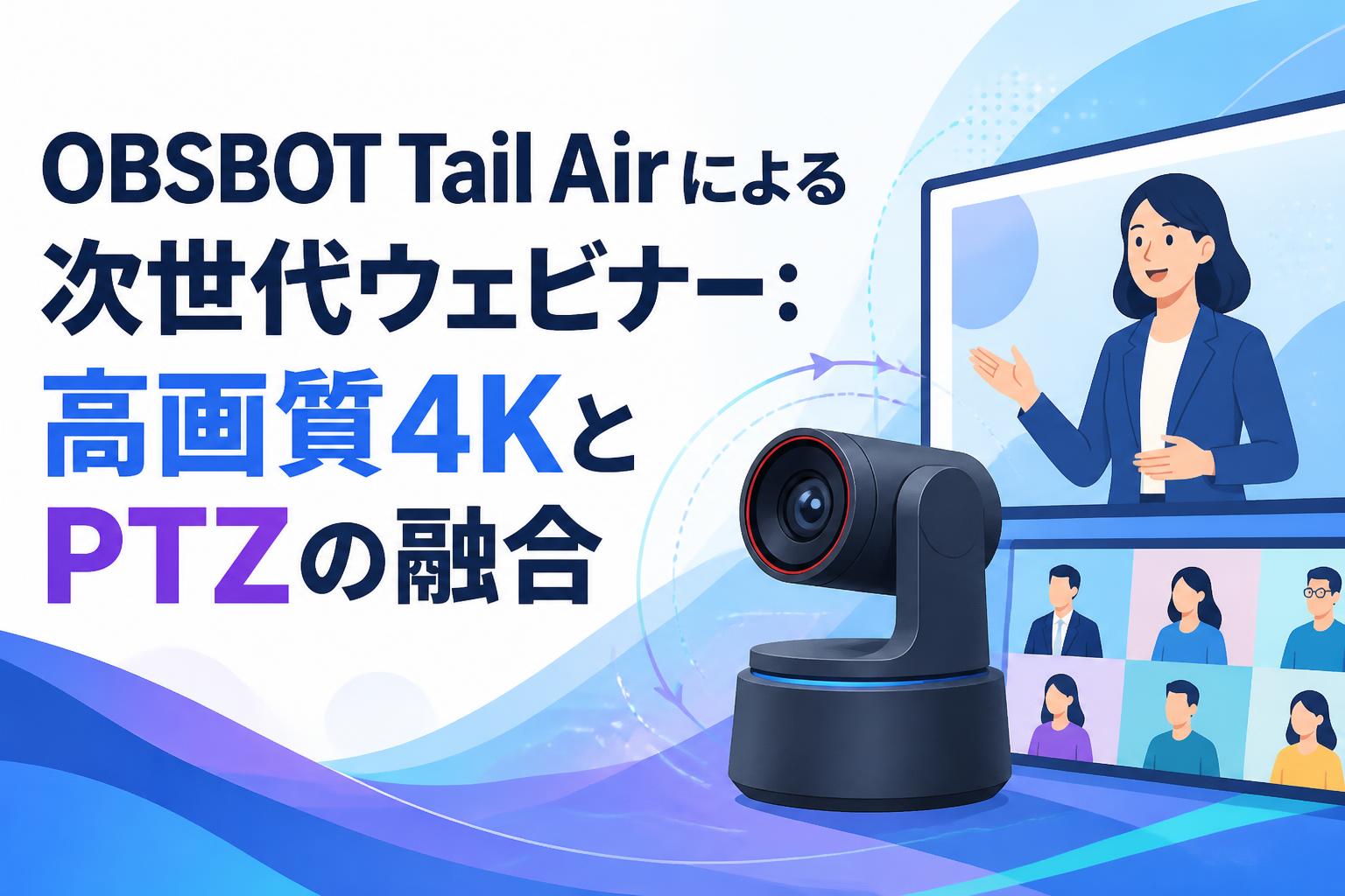 OBSBOT Tail Airによる次世代ウェビナー：高画質4KとPTZの融合