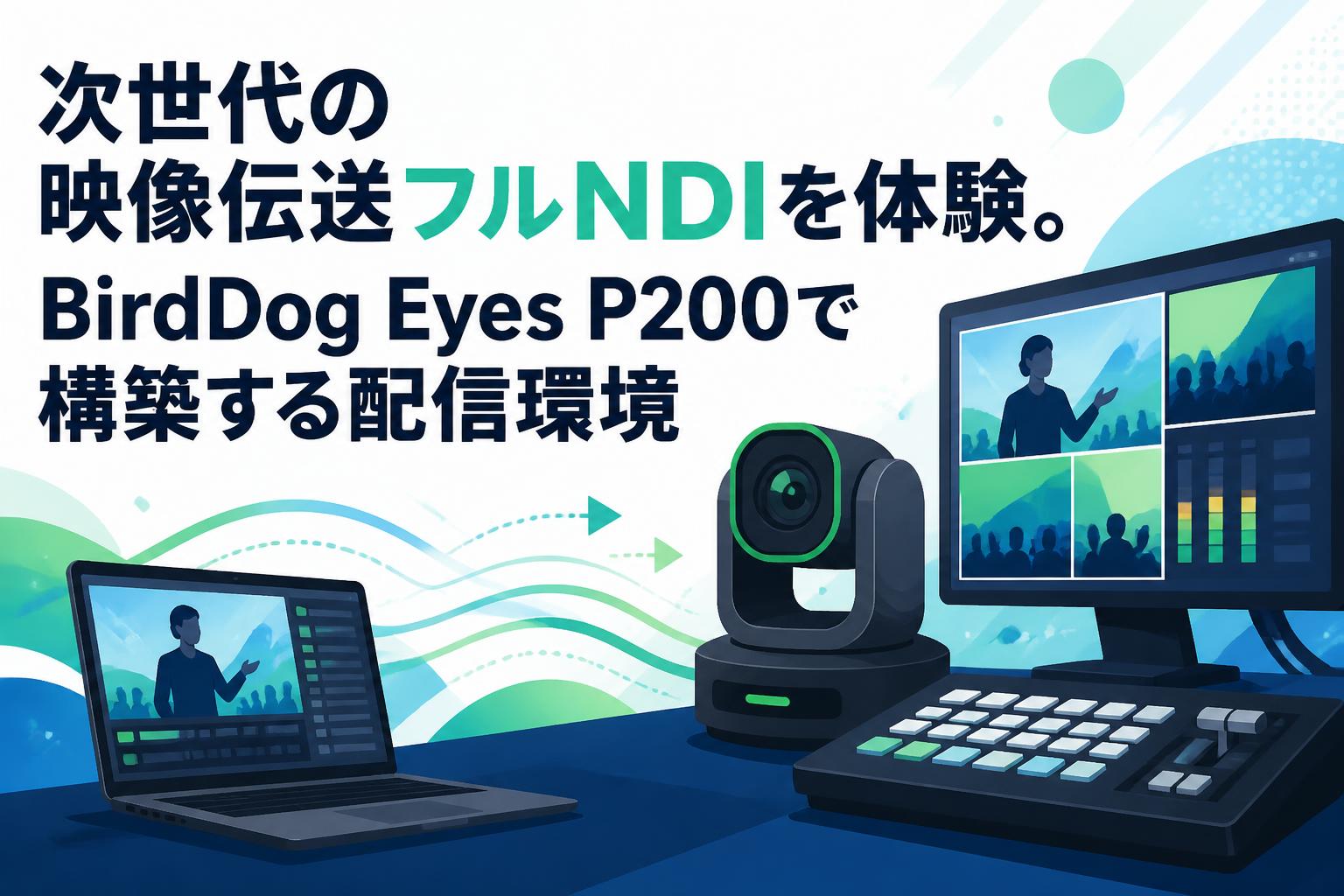 次世代の映像伝送フルNDIを体験。BirdDog Eyes P200で構築する配信環境