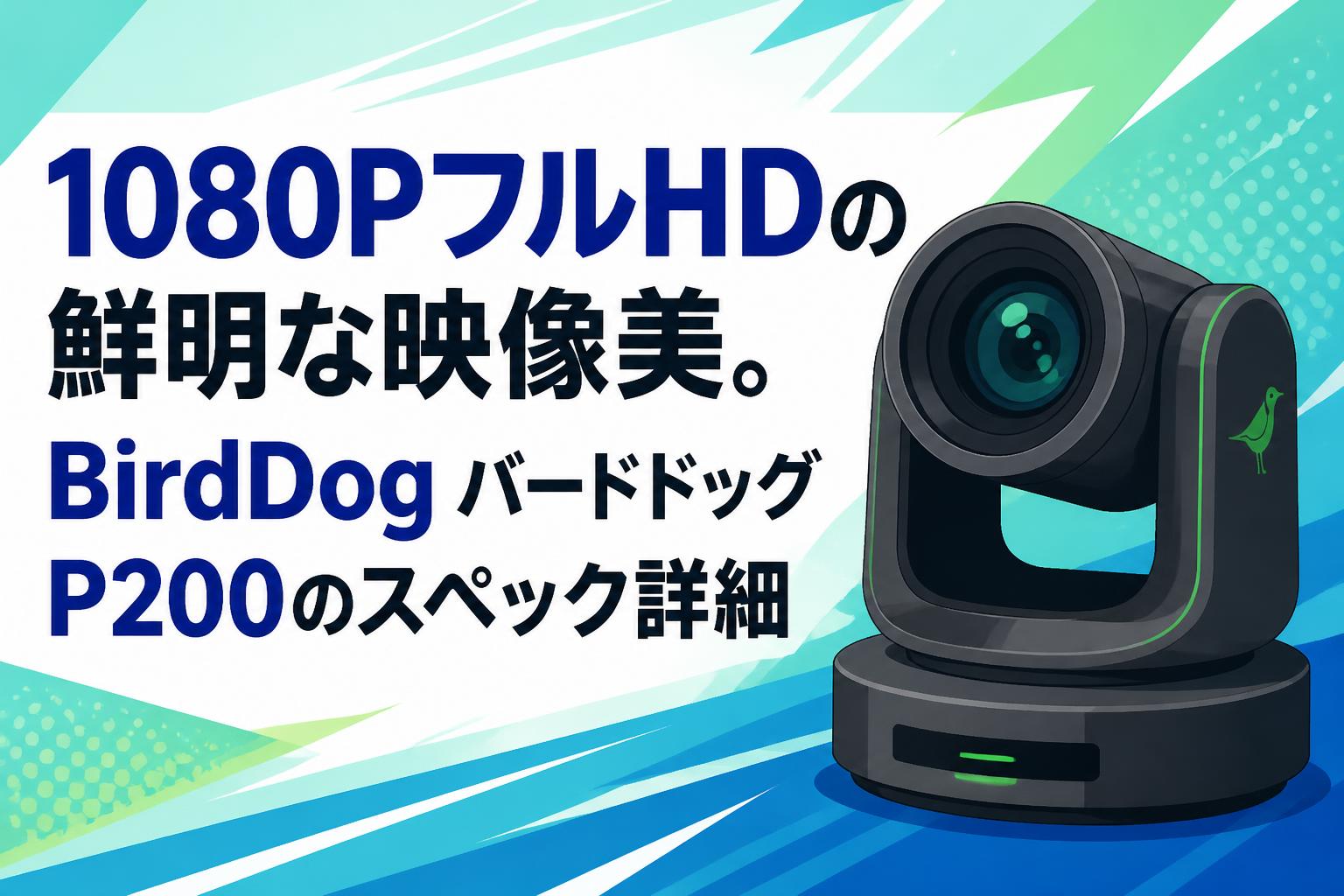 1080PフルHDの鮮明な映像美。BirdDog バードドッグ P200のスペック詳細