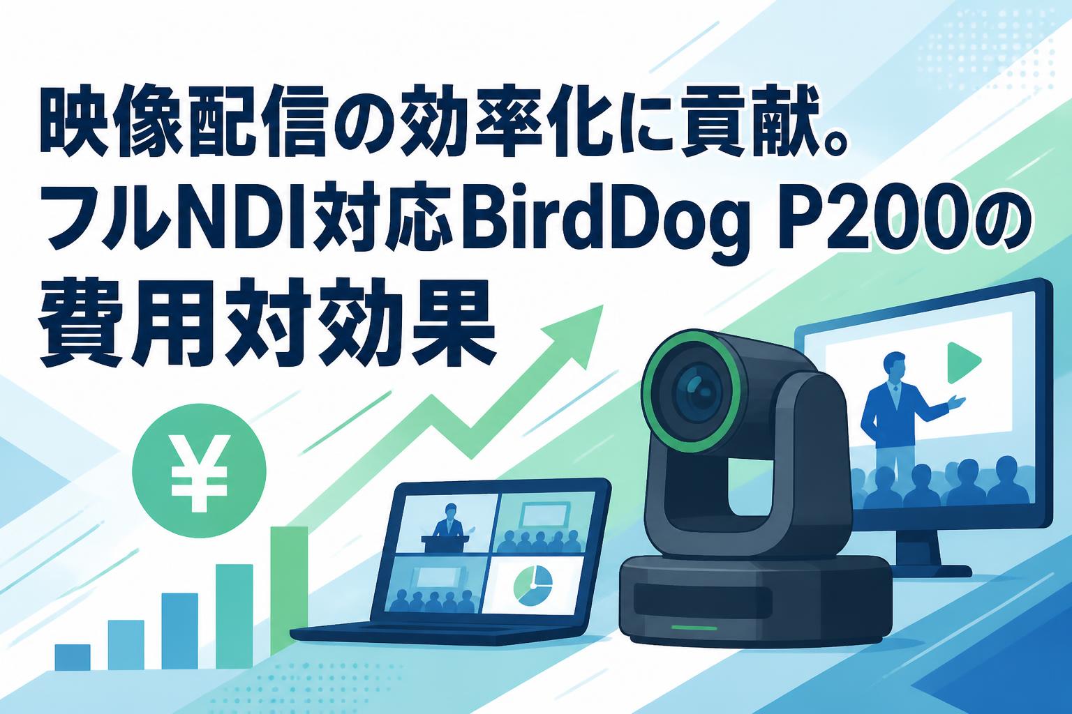 映像配信の効率化に貢献。フルNDI対応BirdDog P200の費用対効果