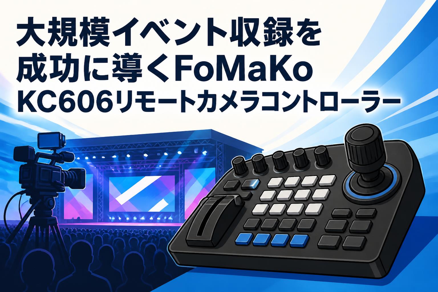 大規模イベント収録を成功に導くFoMaKo KC606リモートカメラコントローラー