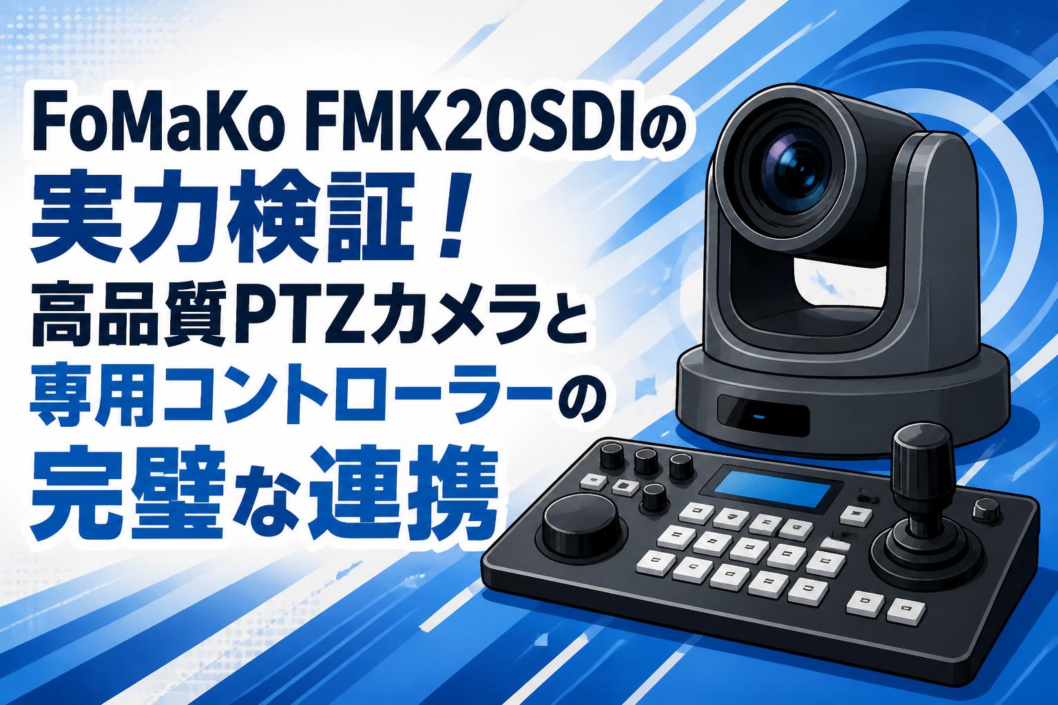 FoMaKo FMK20SDIの実力検証！高品質PTZカメラと専用コントローラーの完璧な連携