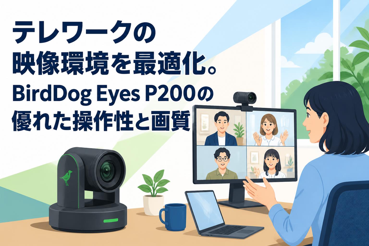 テレワークの映像環境を最適化。BirdDog Eyes P200の優れた操作性と画質