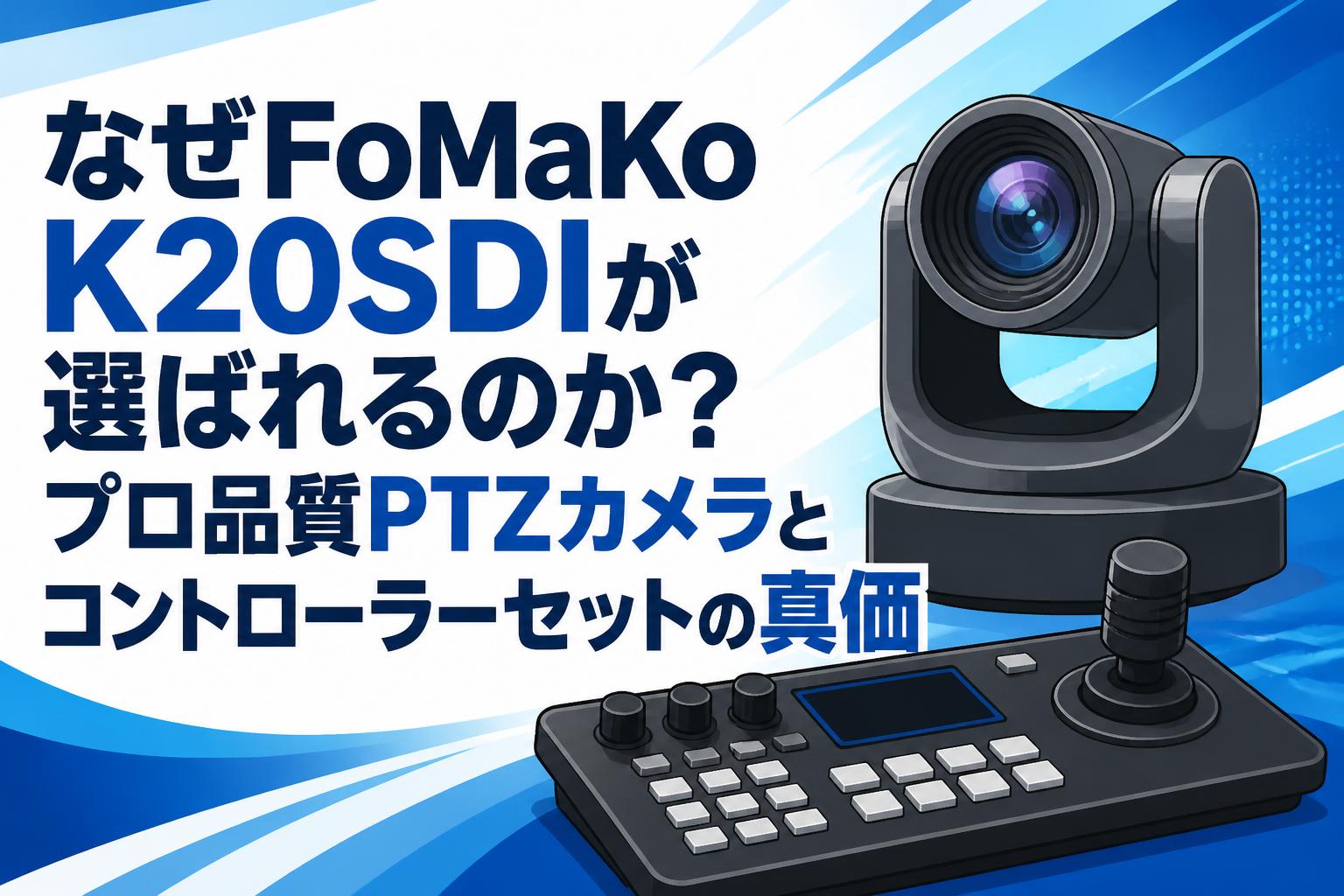 なぜFoMaKo K20SDIが選ばれるのか？プロ品質PTZカメラとコントローラーセットの真価