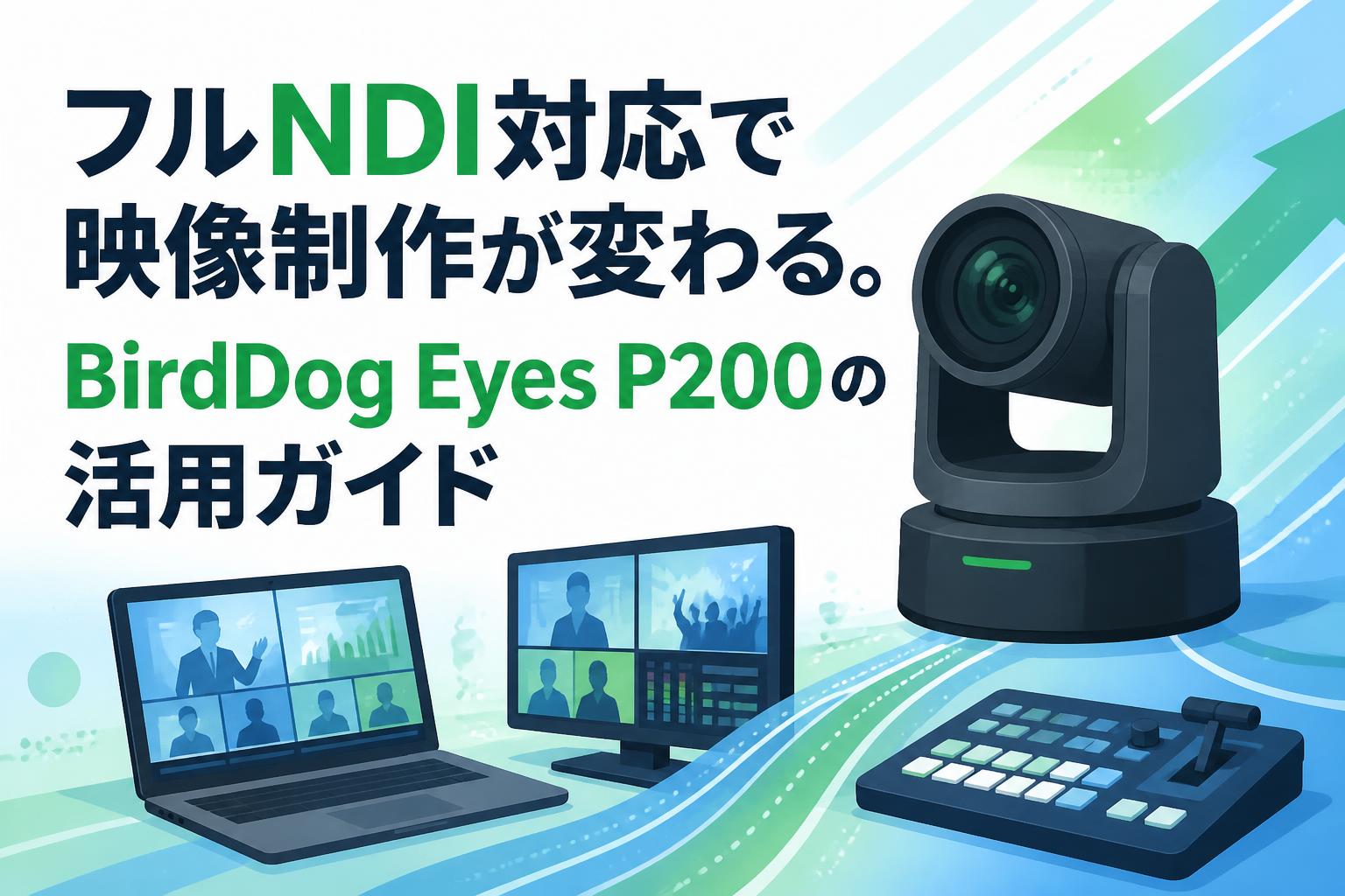 フルNDI対応で映像制作が変わる。BirdDog Eyes P200の活用ガイド