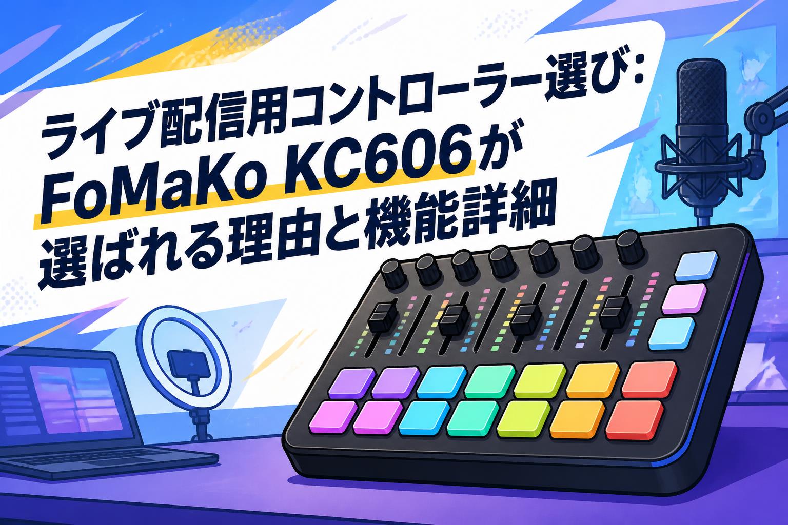 ライブ配信用コントローラー選び：FoMaKo KC606が選ばれる理由と機能詳細