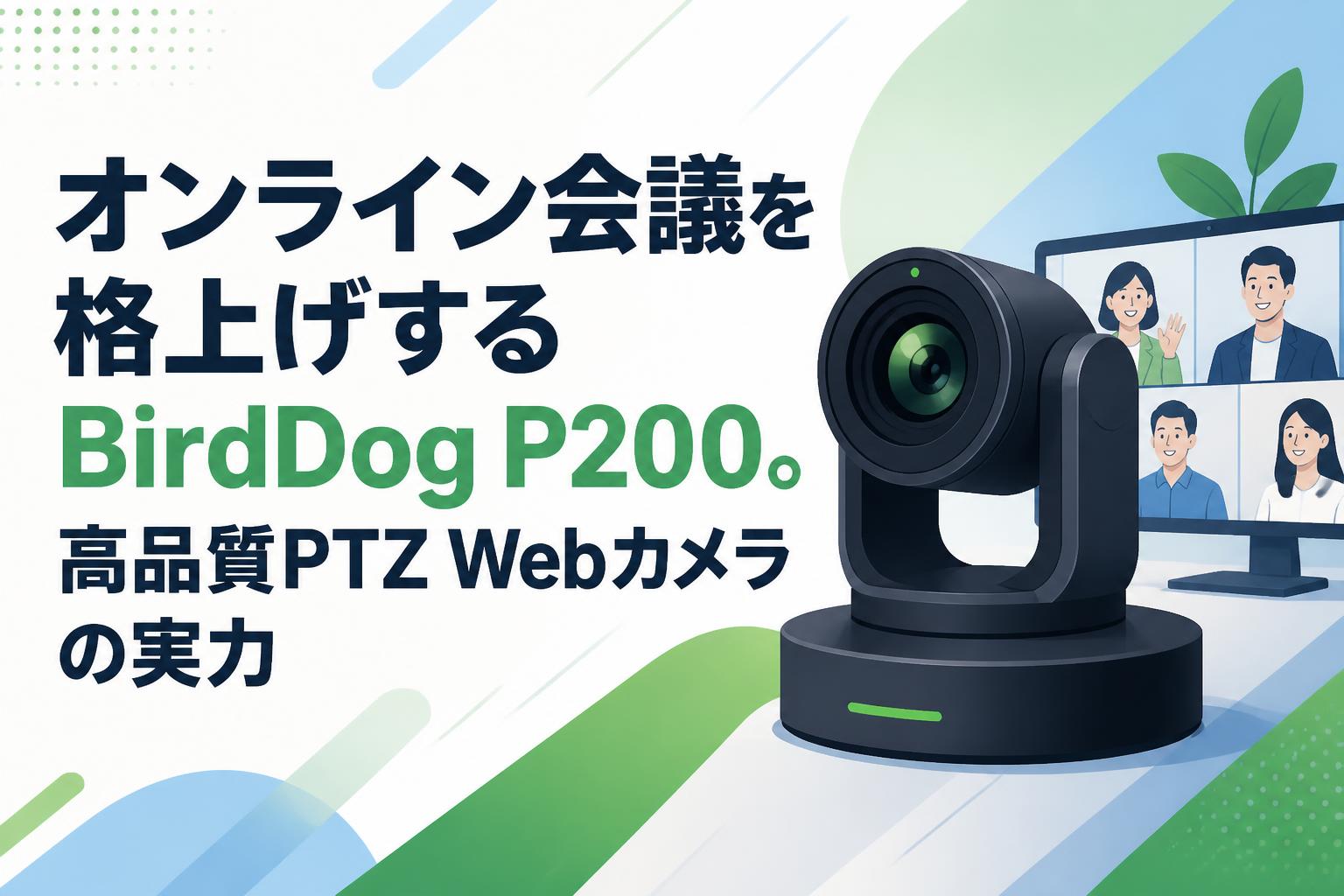 オンライン会議を格上げするBirdDog P200。高品質PTZ Webカメラの実力