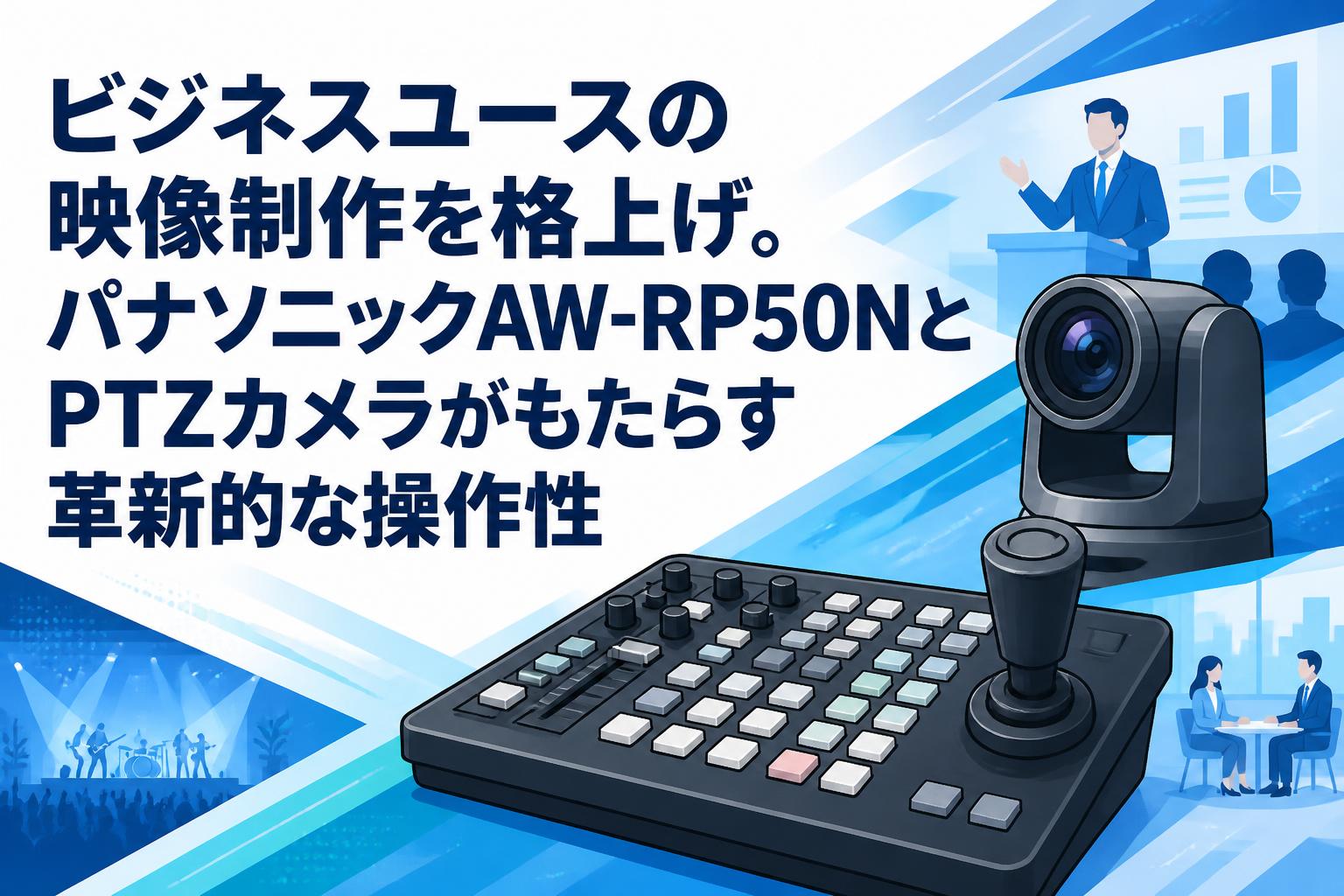ビジネスユースの映像制作を格上げ。パナソニックAW-RP50NとPTZカメラがもたらす革新的な操作性